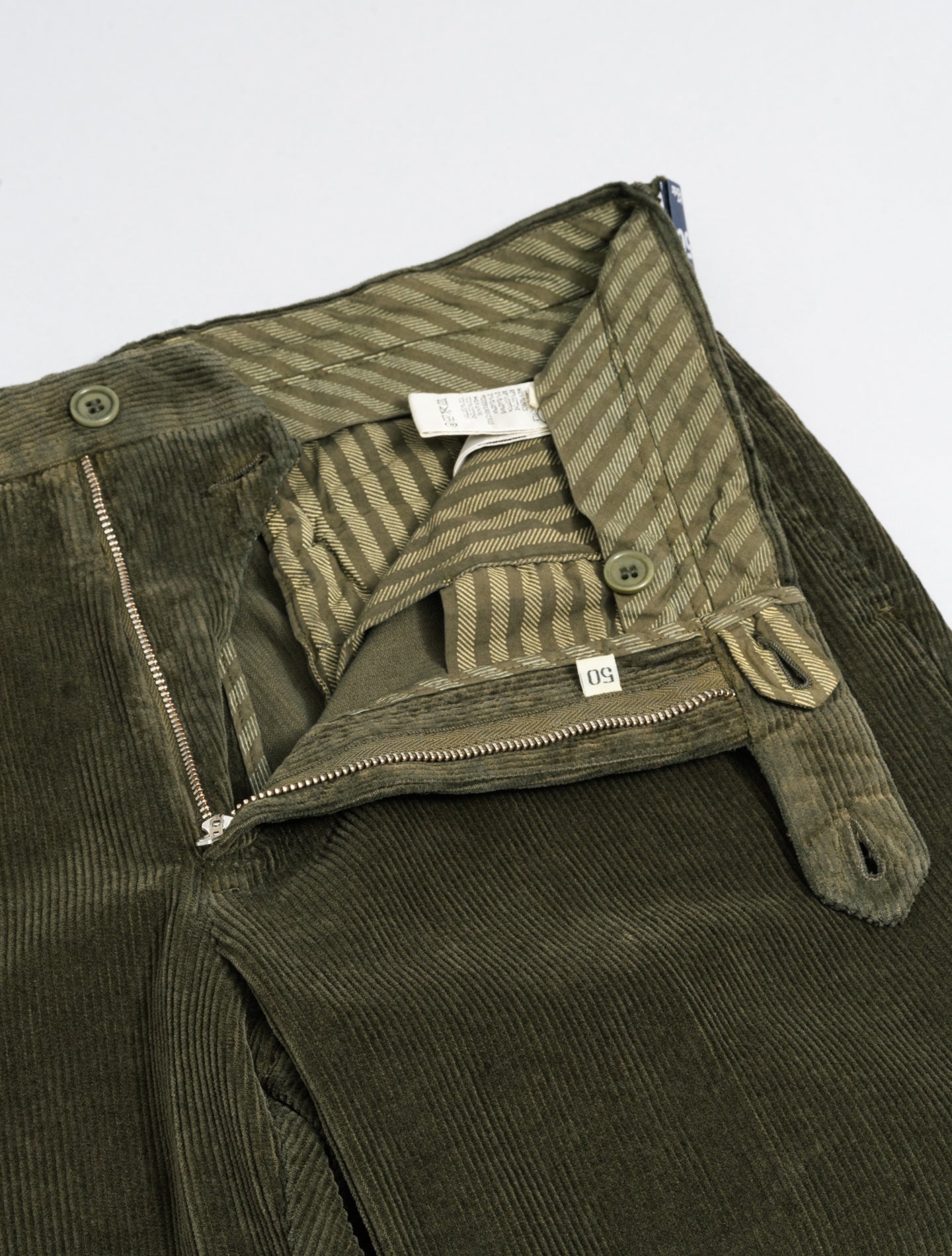 190 Corduroy Trousers Green Rota Trousers 48