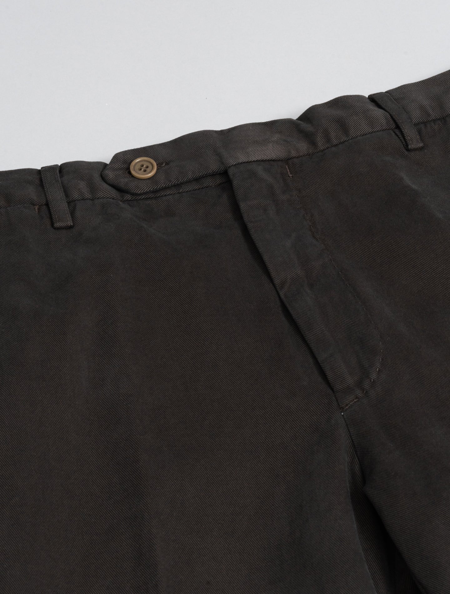 190 Cotton Cashmere Twill Trousers Brown Rota Trousers 48