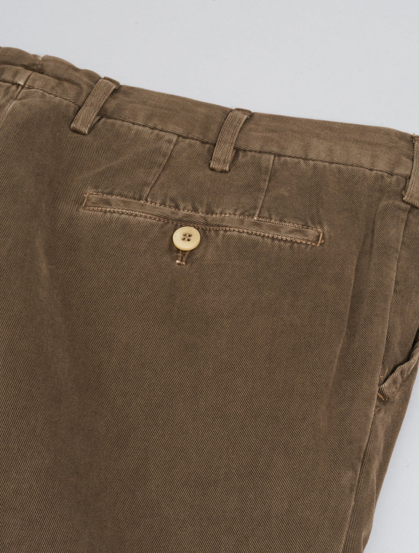 190 Cotton Cashmere Twill Trousers Taupe Rota Trousers 48