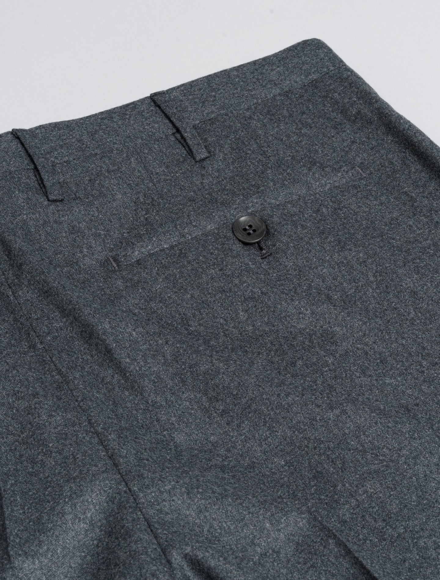 191 Pleated Wool Cashmere Trousers Grey Rota Trousers 48