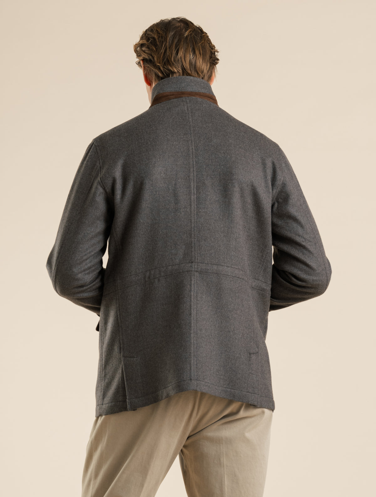 Lumen Loro Pana Capolavoro Double Wool Jacket Taupe