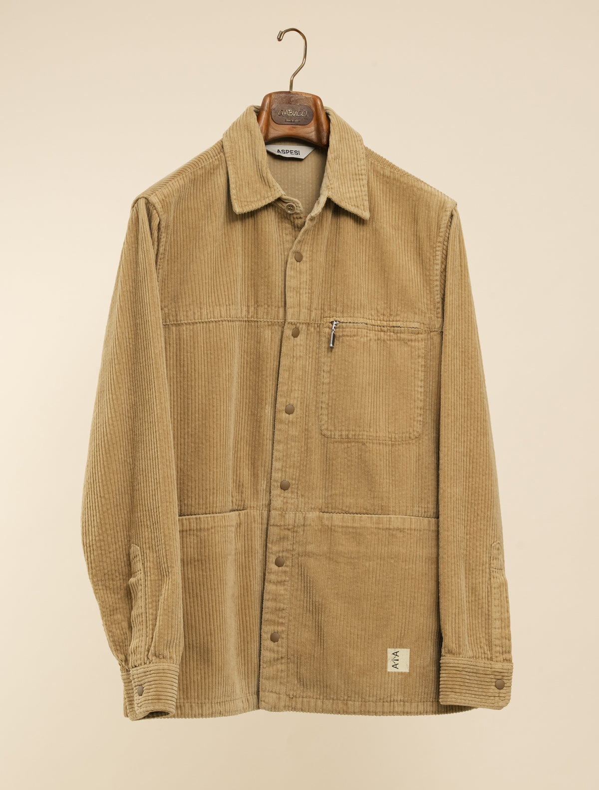Flatter Corduroy Utility Shirt Beige