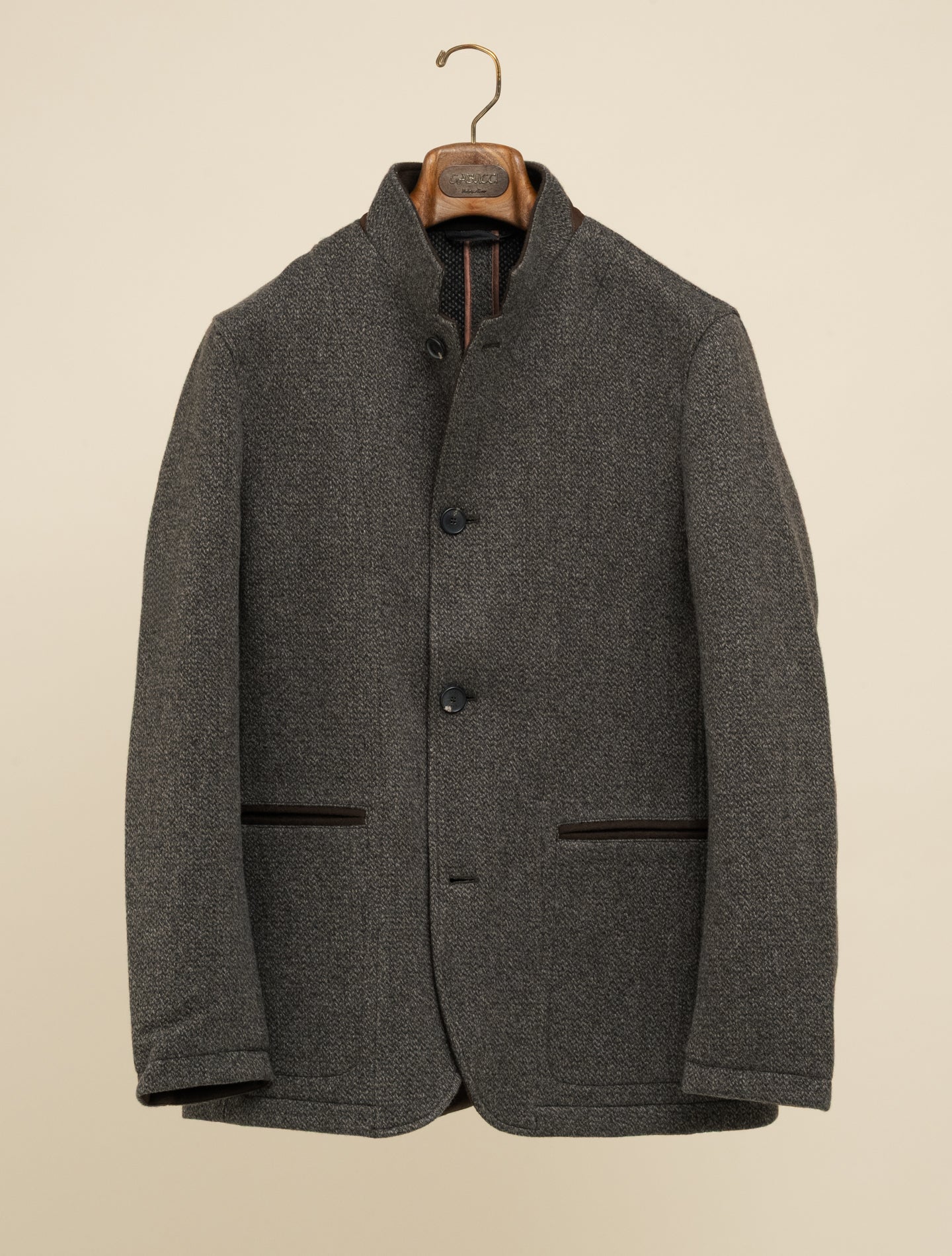 Poggio Jacke aus Wolle, Seide und Kaschmir, Braun