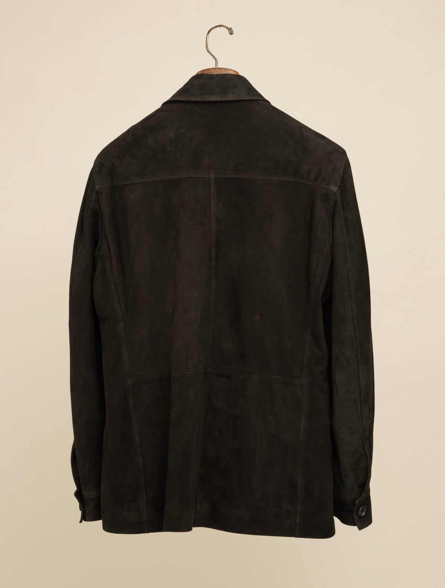 Wildlederjacke mit Wollfutter Braun