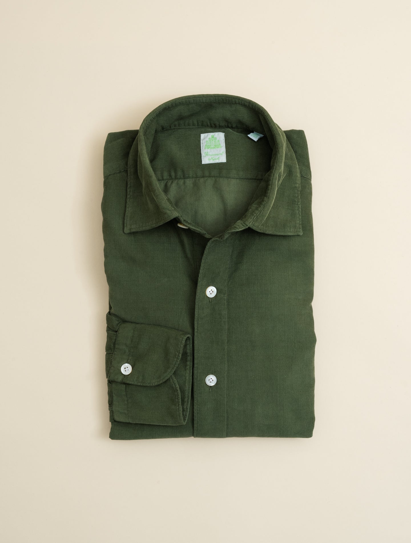 Gaeta Luigi Baby Corduroy Shirt Green