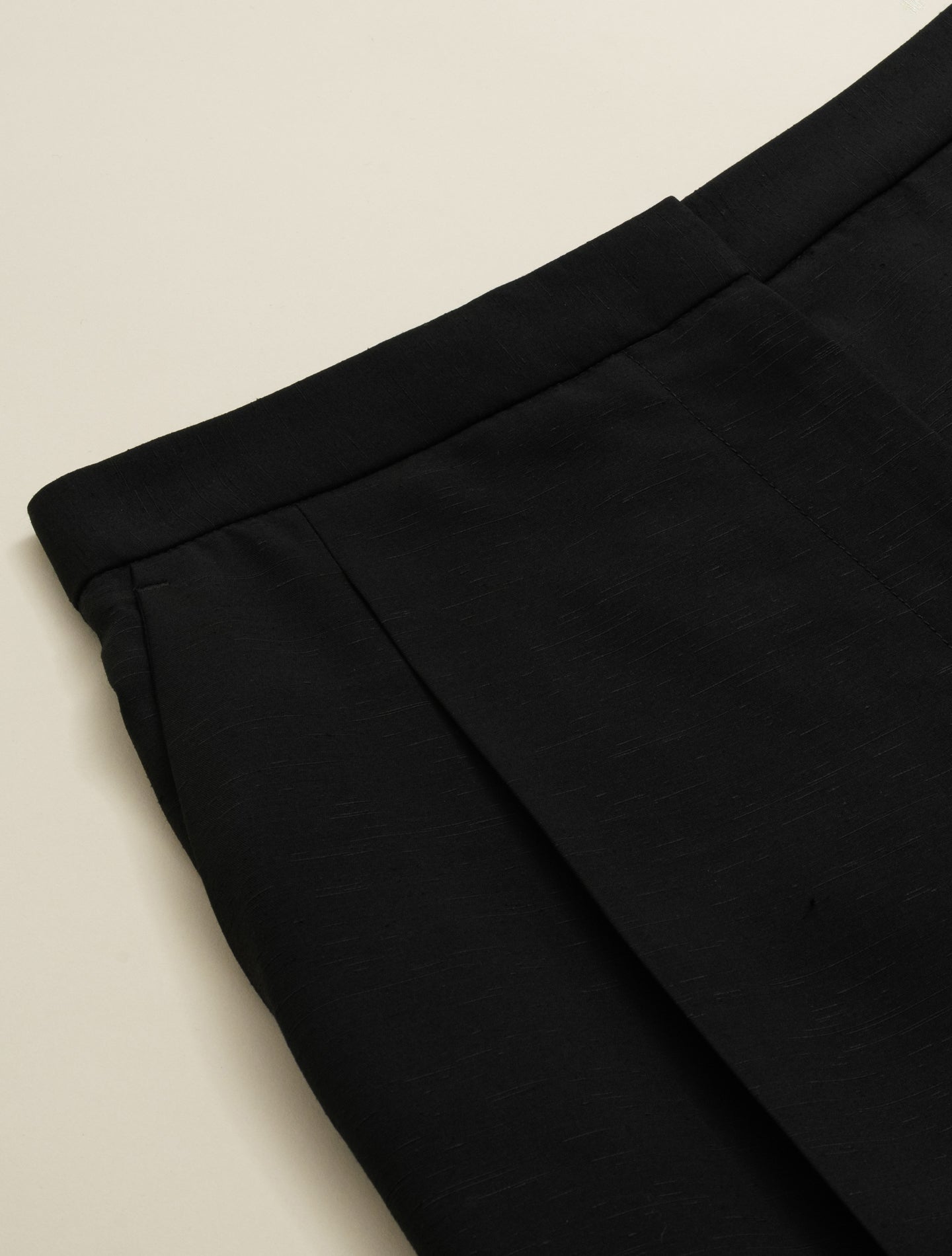 Silky Wide Leg Trousers Black