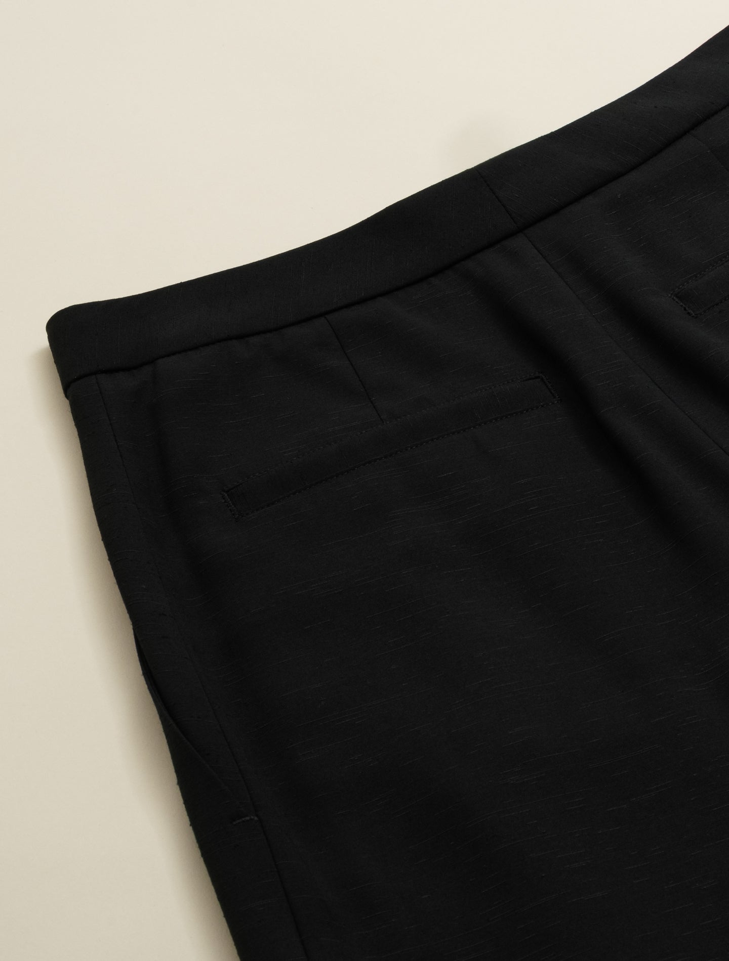 Silky Wide Leg Trousers Black