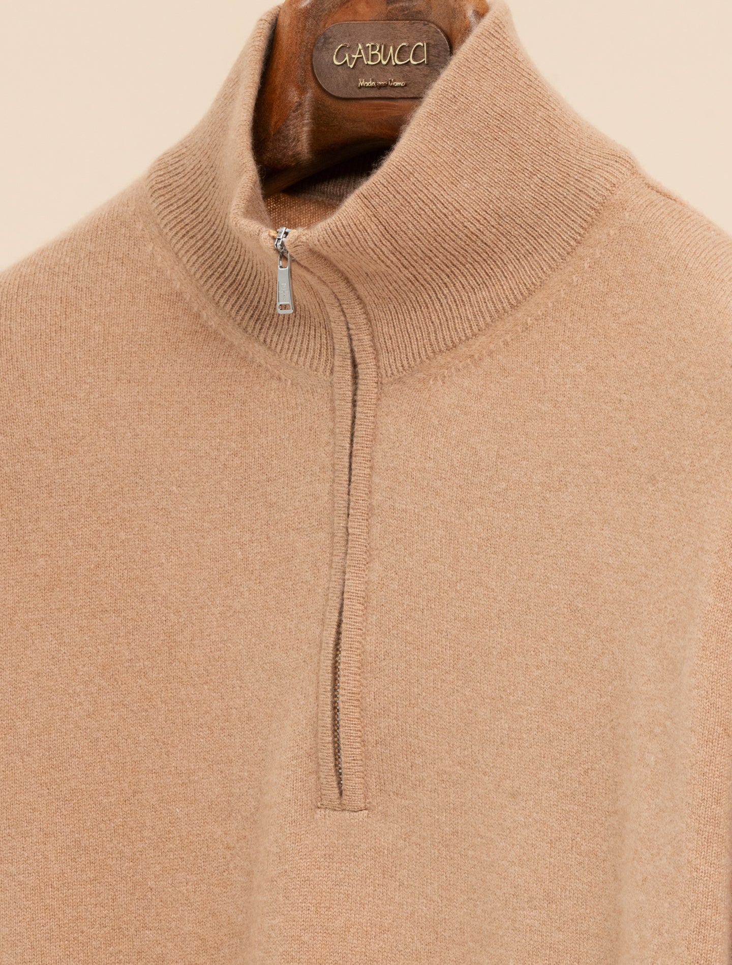 Baby Cashmere 1/4 Zip Camel