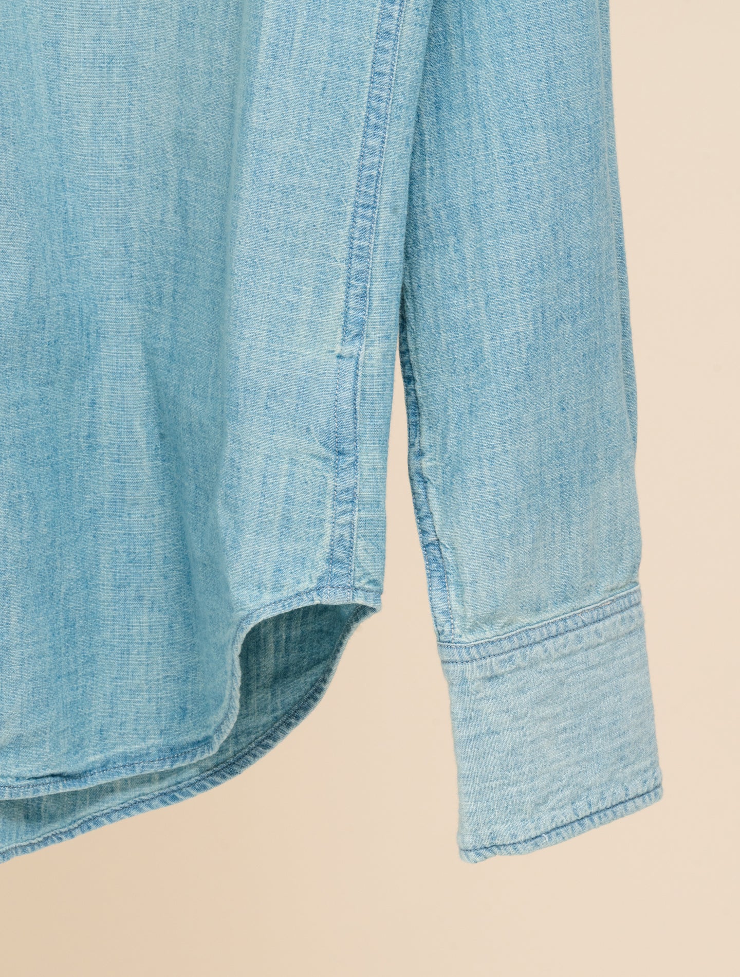 Slim Fit Chambray Western Shirt Davey Wash