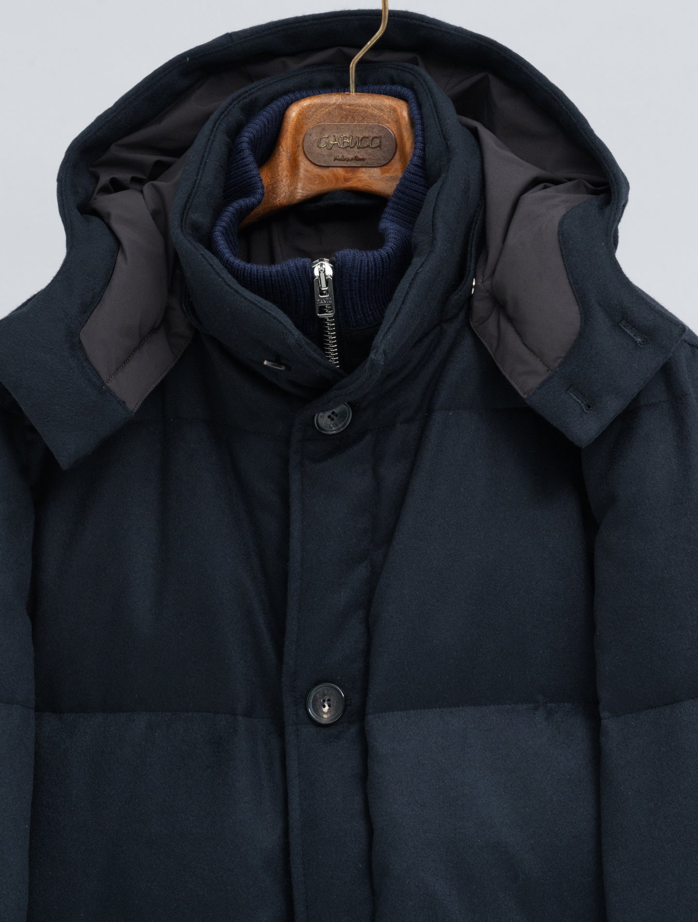 Mante Cashmere Down Jacket Navy