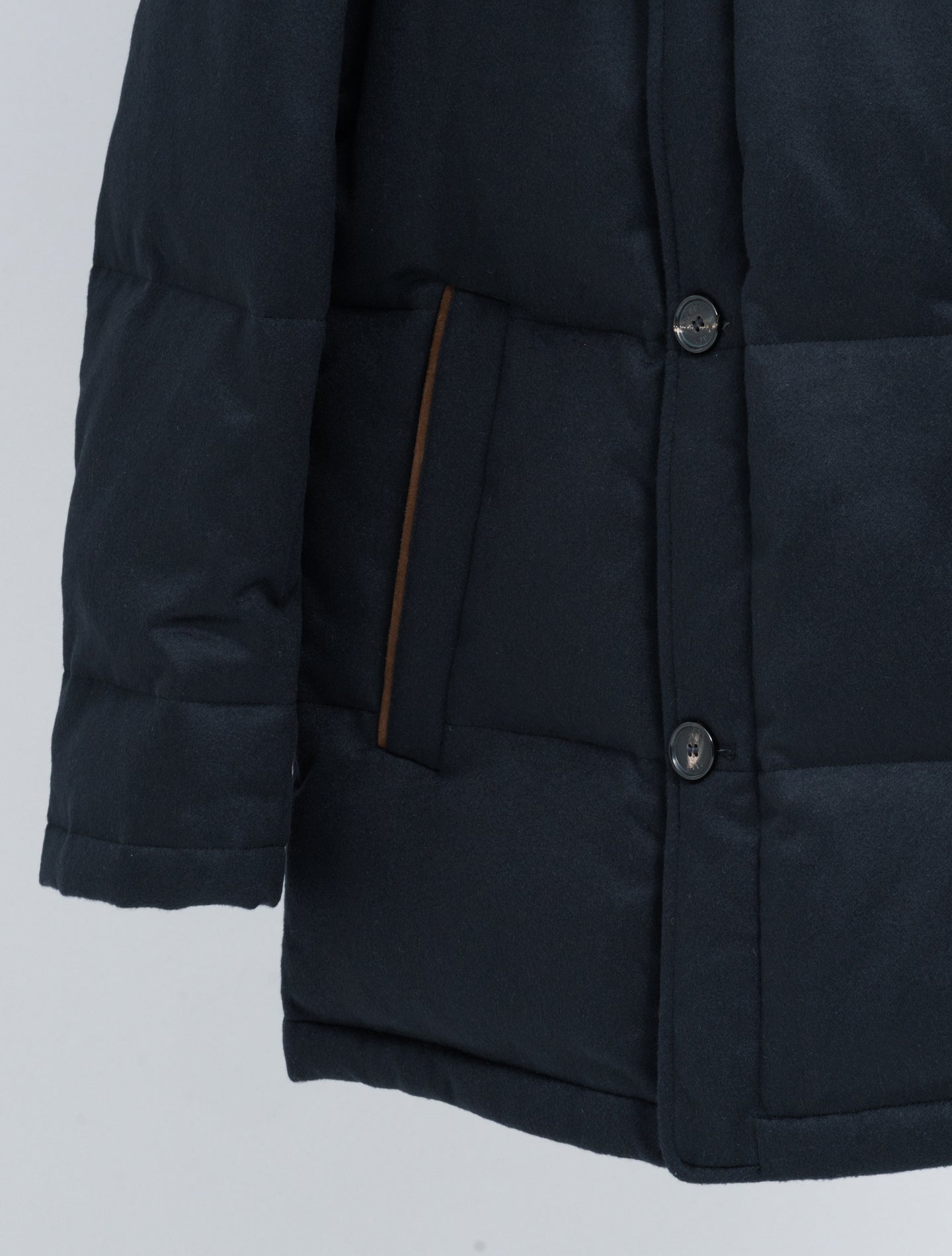Mante Cashmere Down Jacket Navy