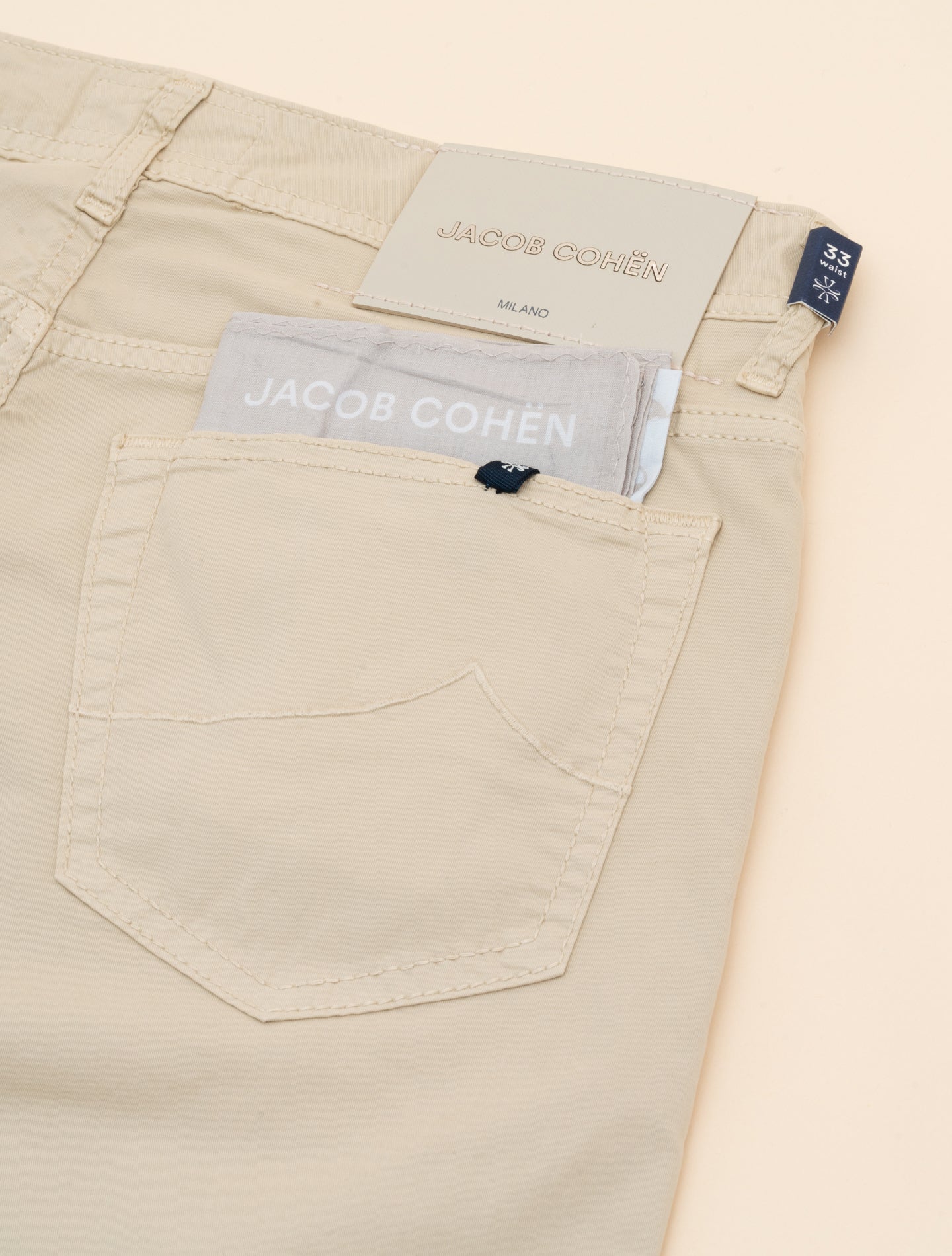Bard 688 Summer Cotton Five Pocket Trousers Sand
