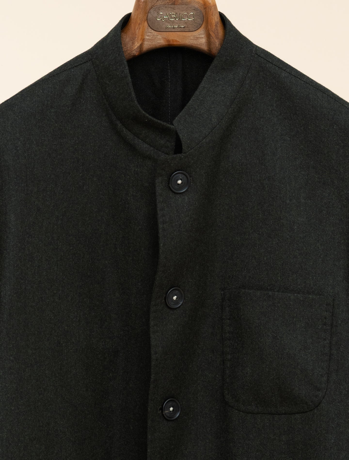 Bali Yarn Dyed Flannel Jacket Dark Green
