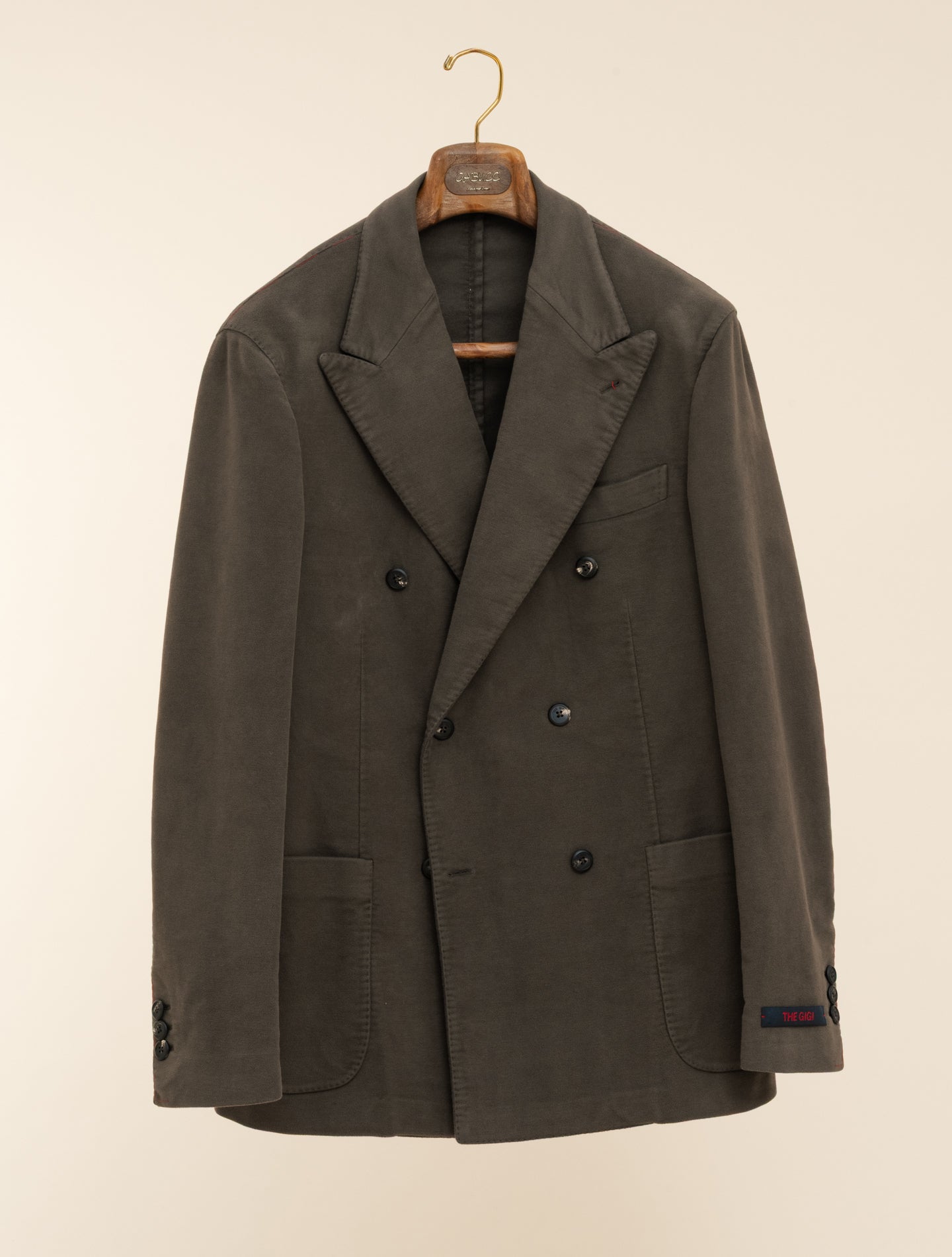 Art2 Double Breasted Moleskin Jacket Brown