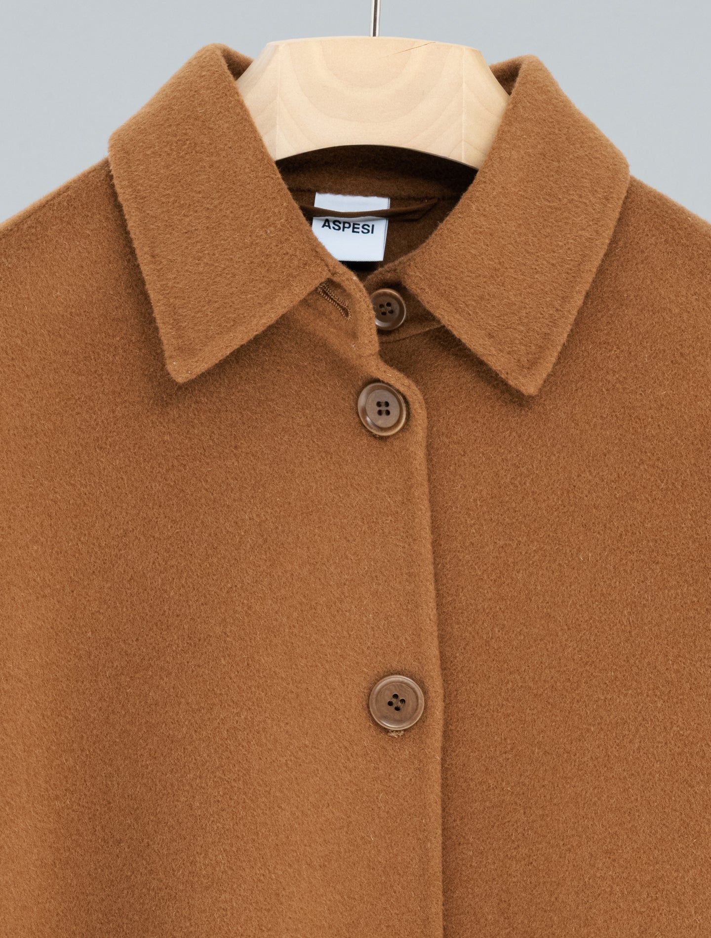 Double Wool Shirt Jacket Camel