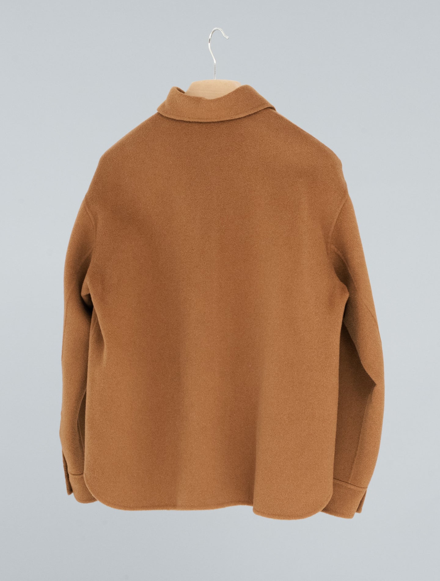 Double Wool Shirt Jacket Camel