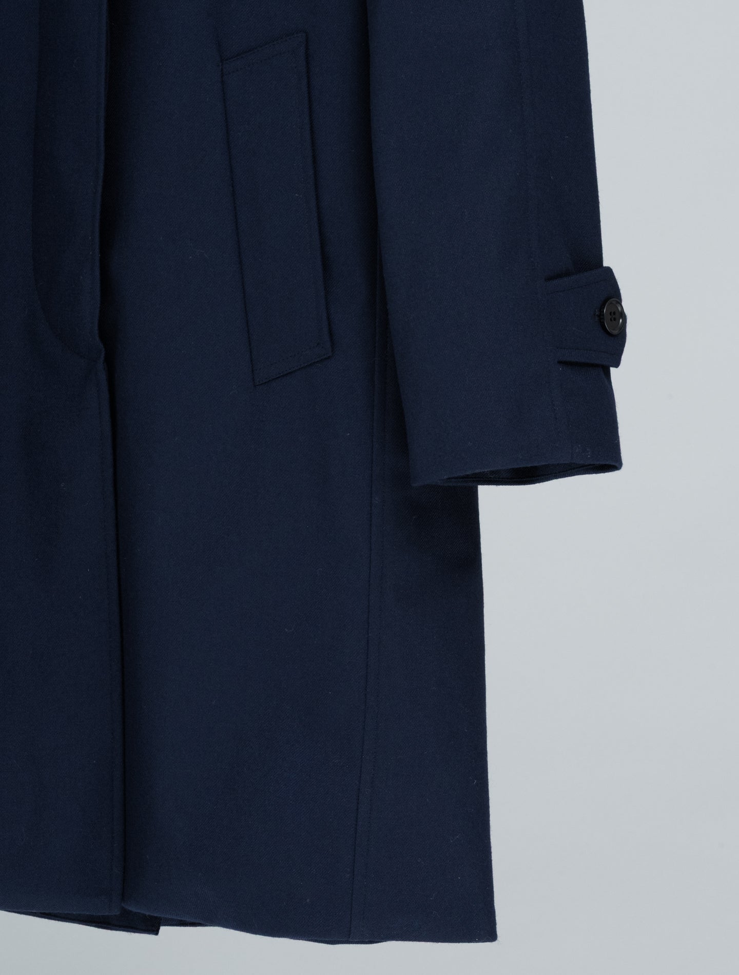 Technical Wool Padded Coat Navy