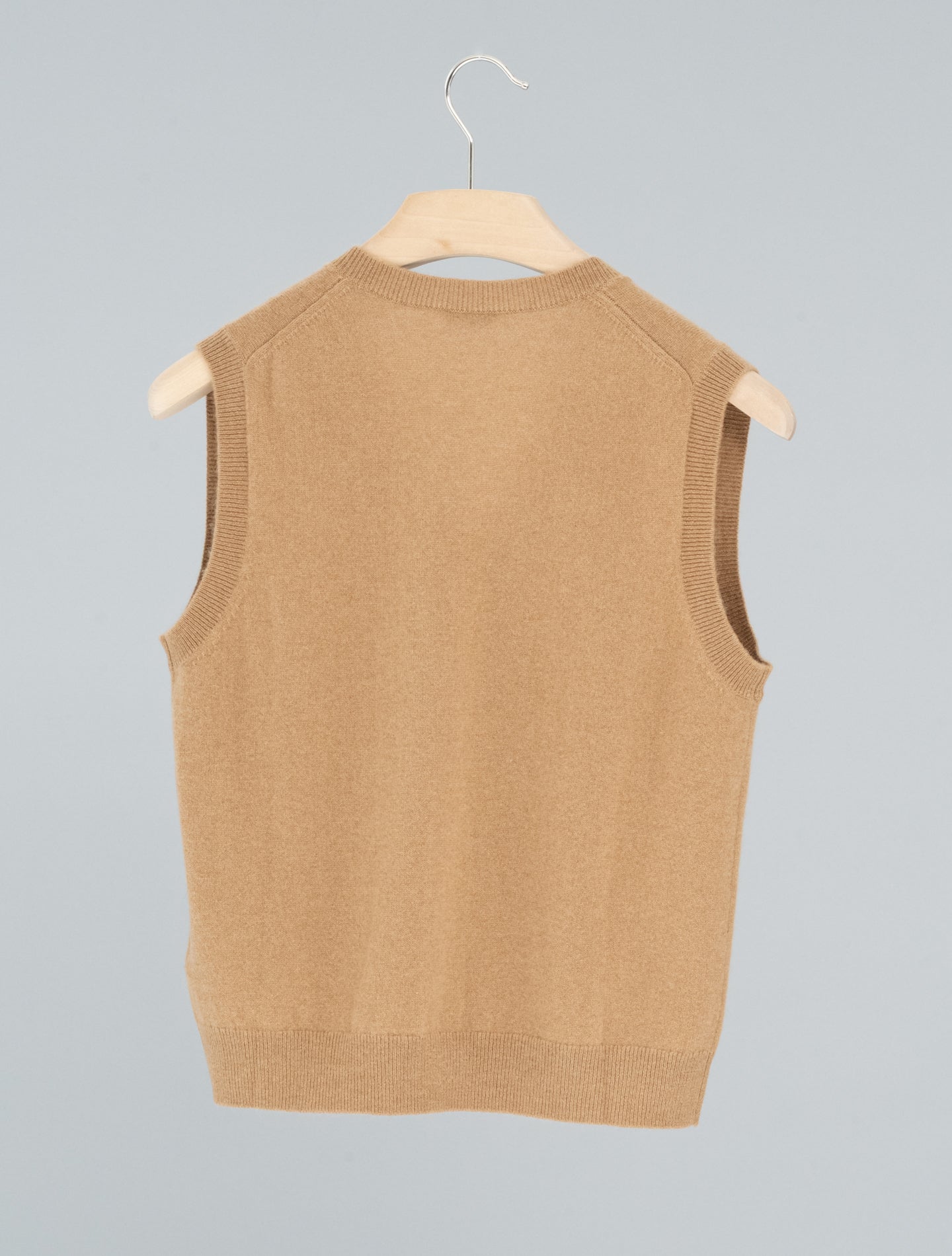 Cashmere Vest Top Camel