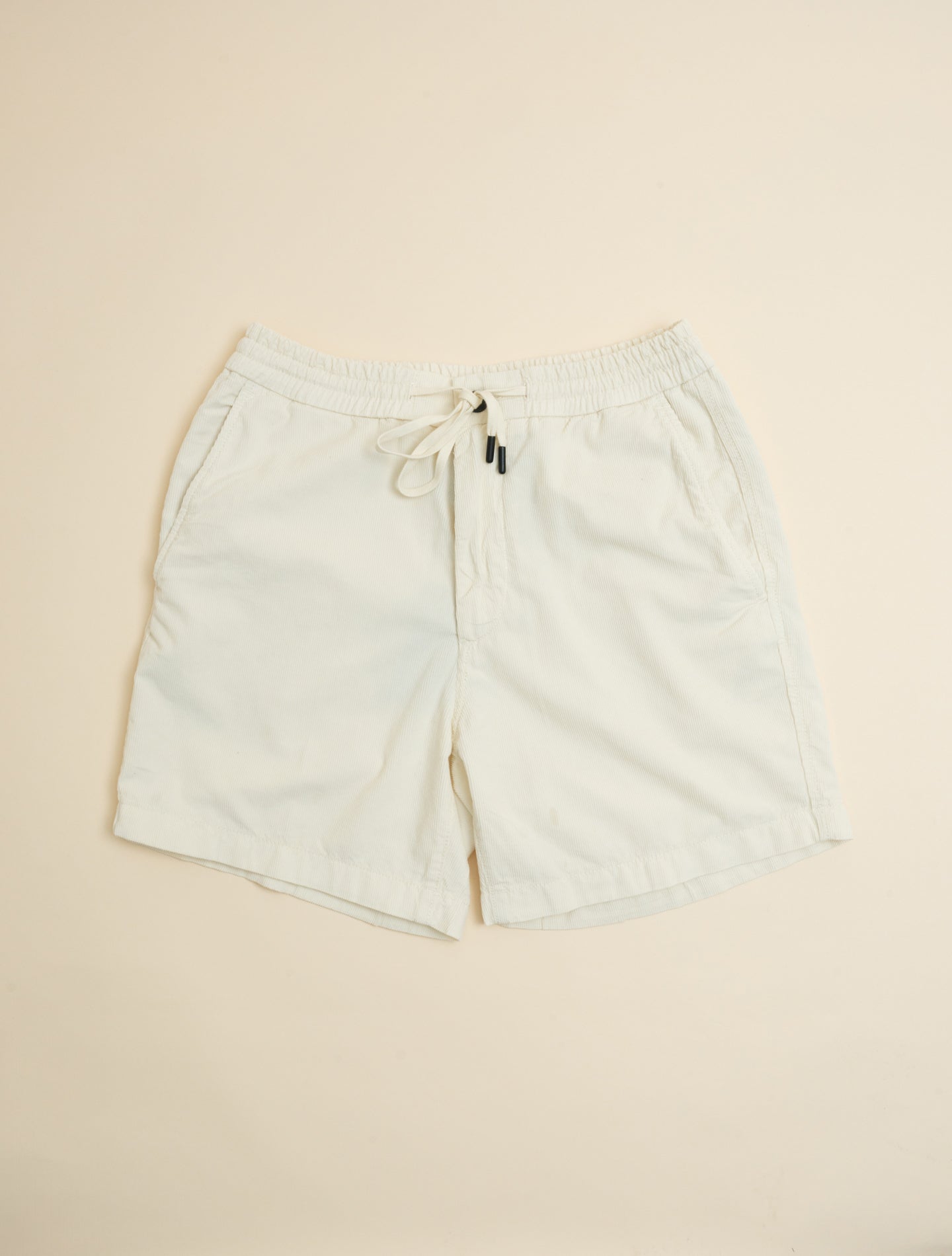 Baby Corduroy Drawsting Shorts Off White