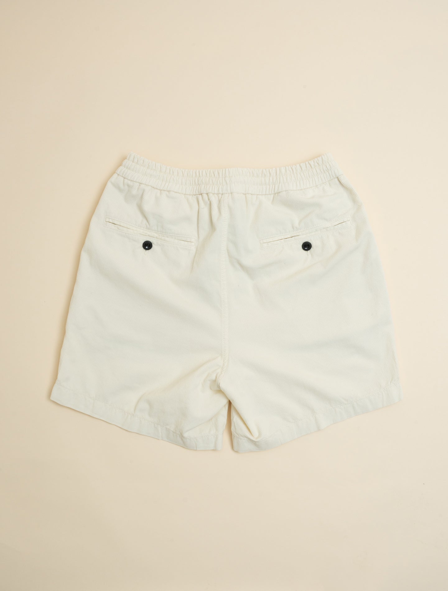Baby Corduroy Drawsting Shorts Off White