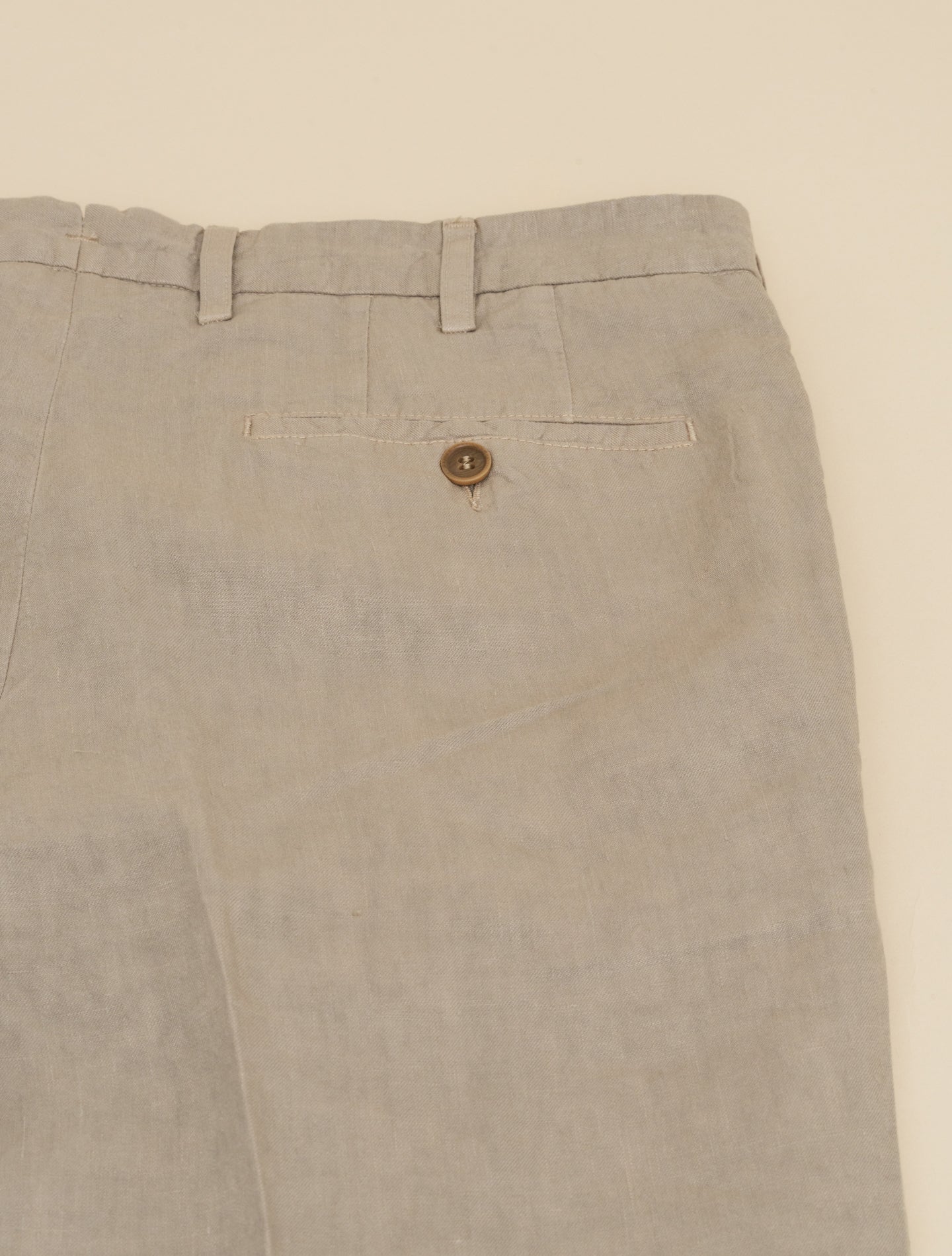 191 Pleated Linen Trousers Greige