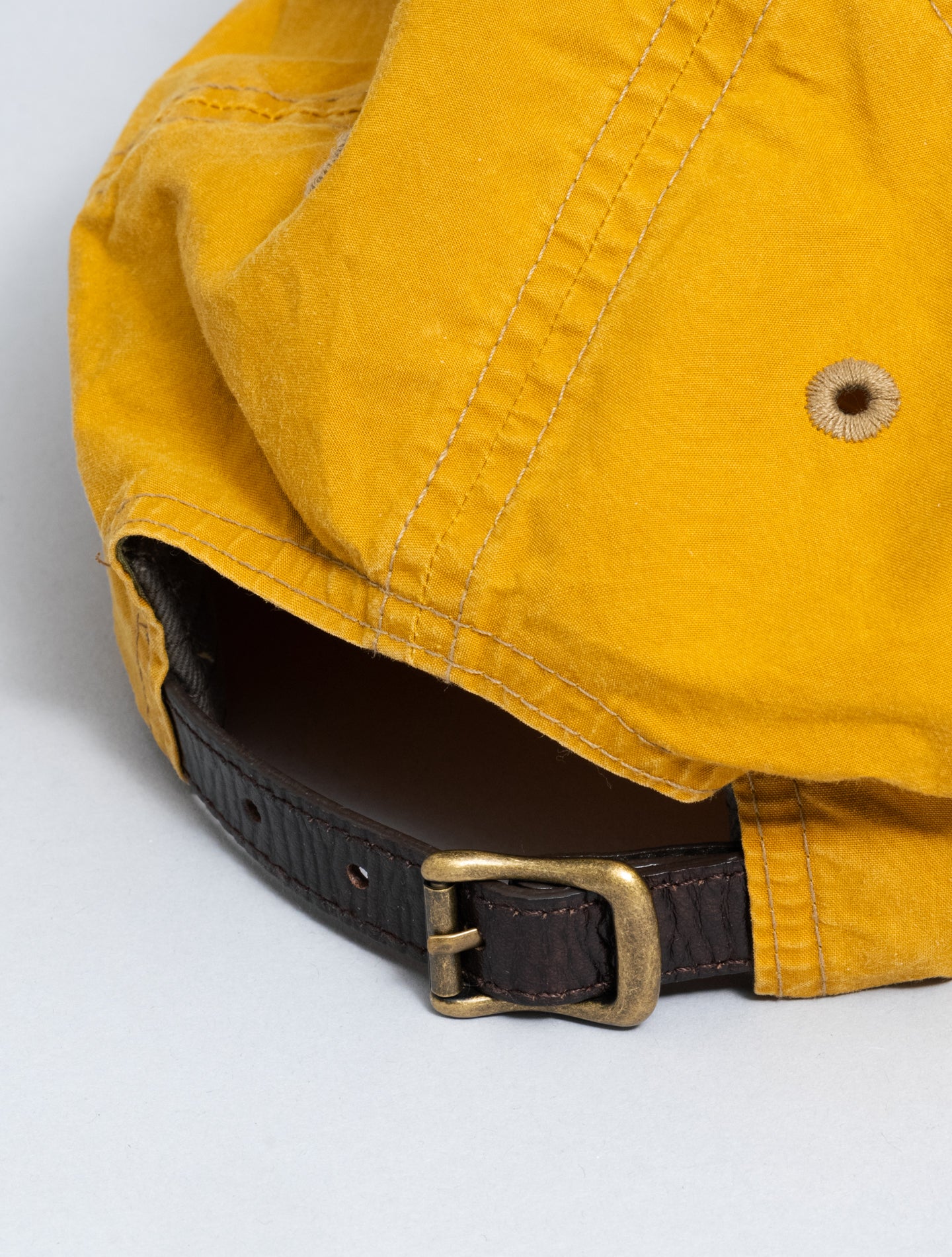 Corduroy-Bill Oilcloth Ball Cap Mustard