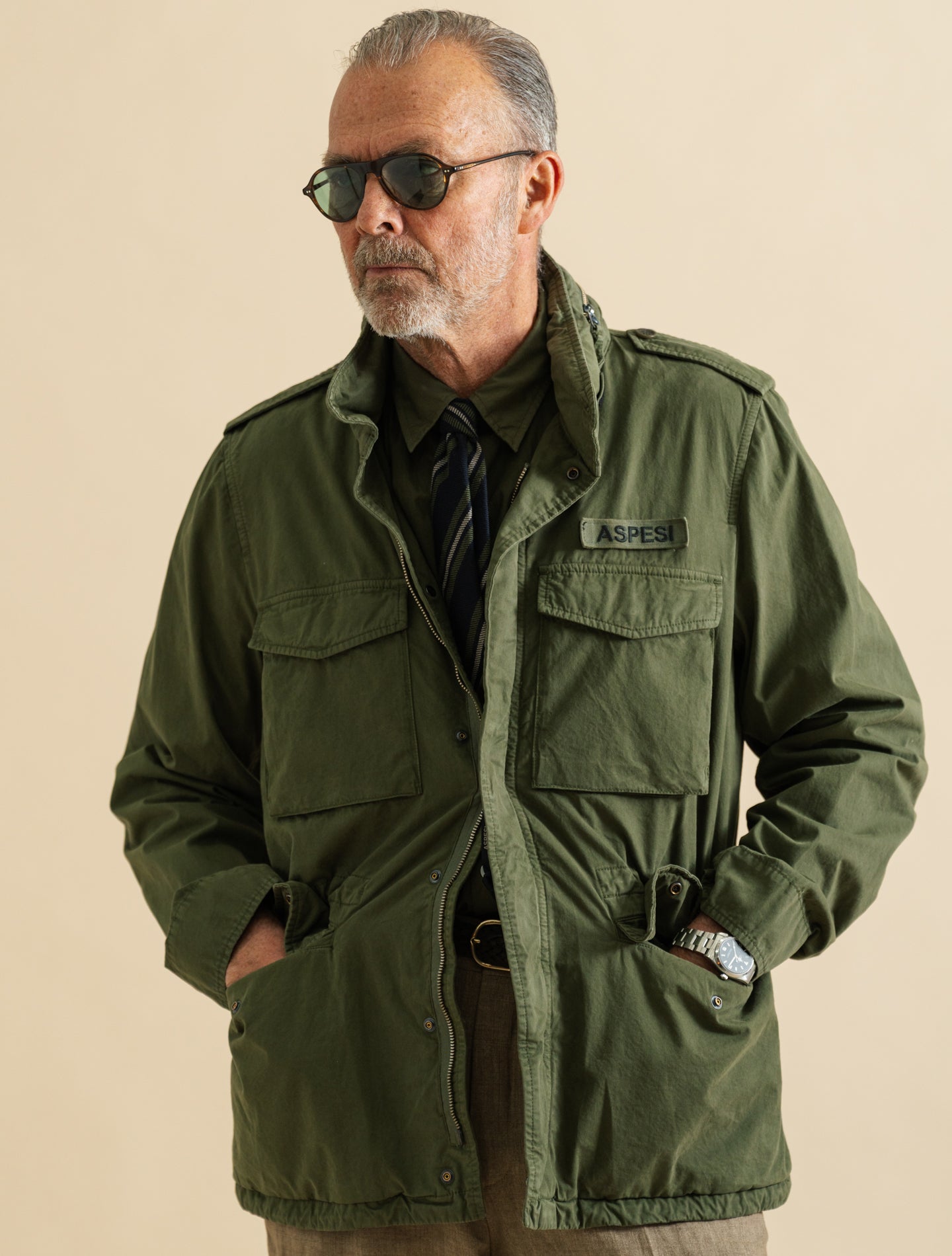 aspesi アスペジ m65 MINIFIELD WOOL VENTO Vento Minifield Cotton Jacket Military – Aspesi | Gabucci