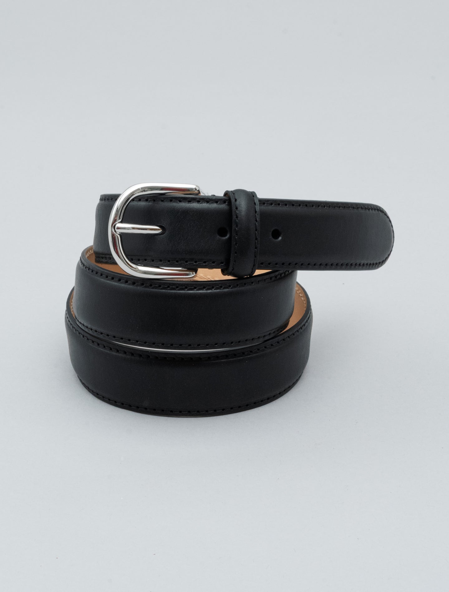 Calf Leather Belt 3cm Black