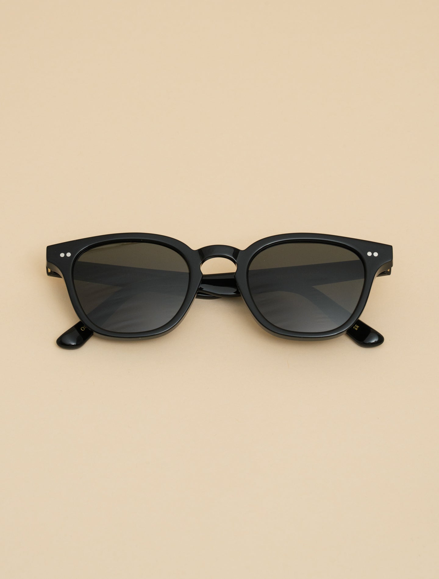 Sonnenbrille River Schwarz - Grün getönte Gläser