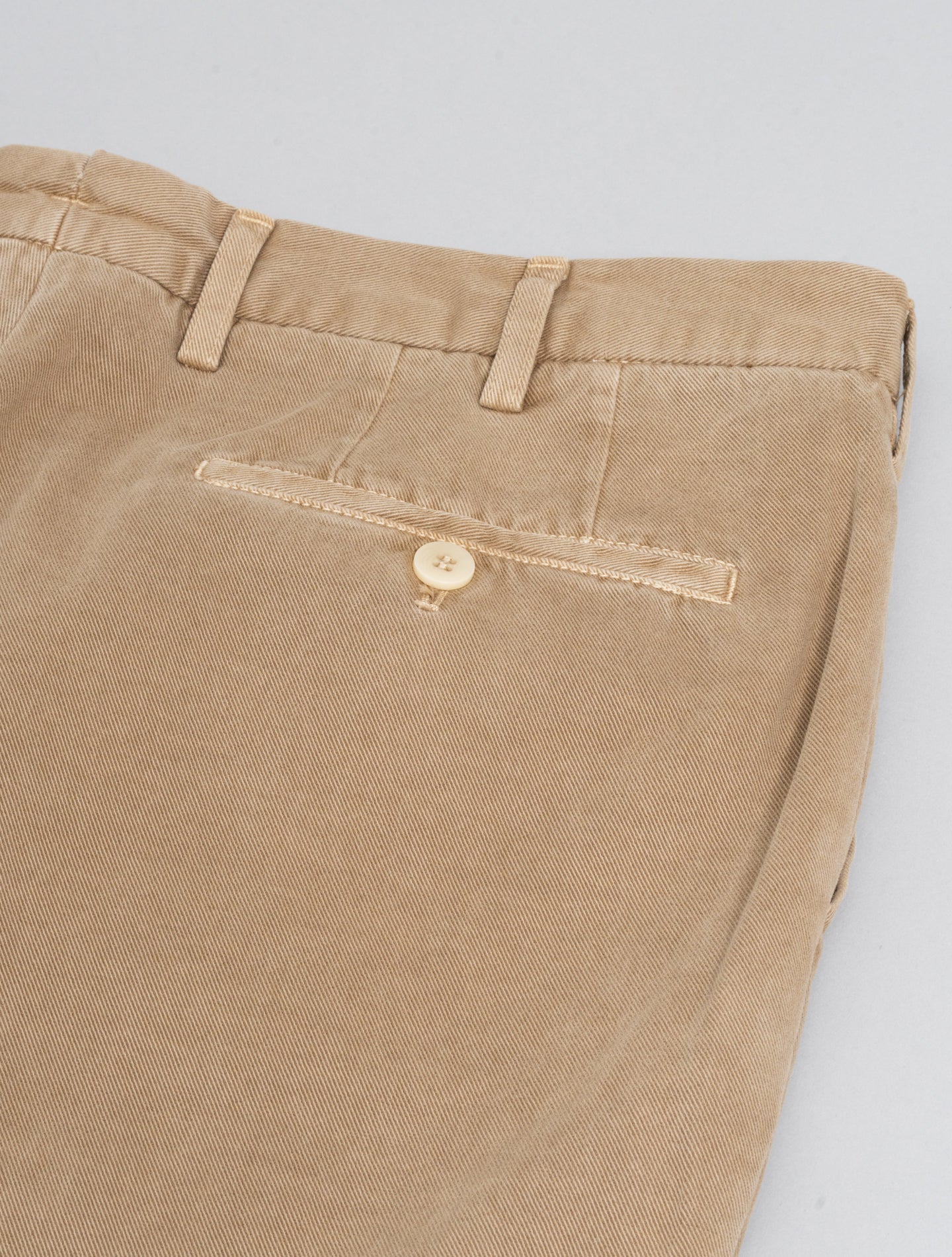 190 Cotton Cashmere Twill Trousers Beige