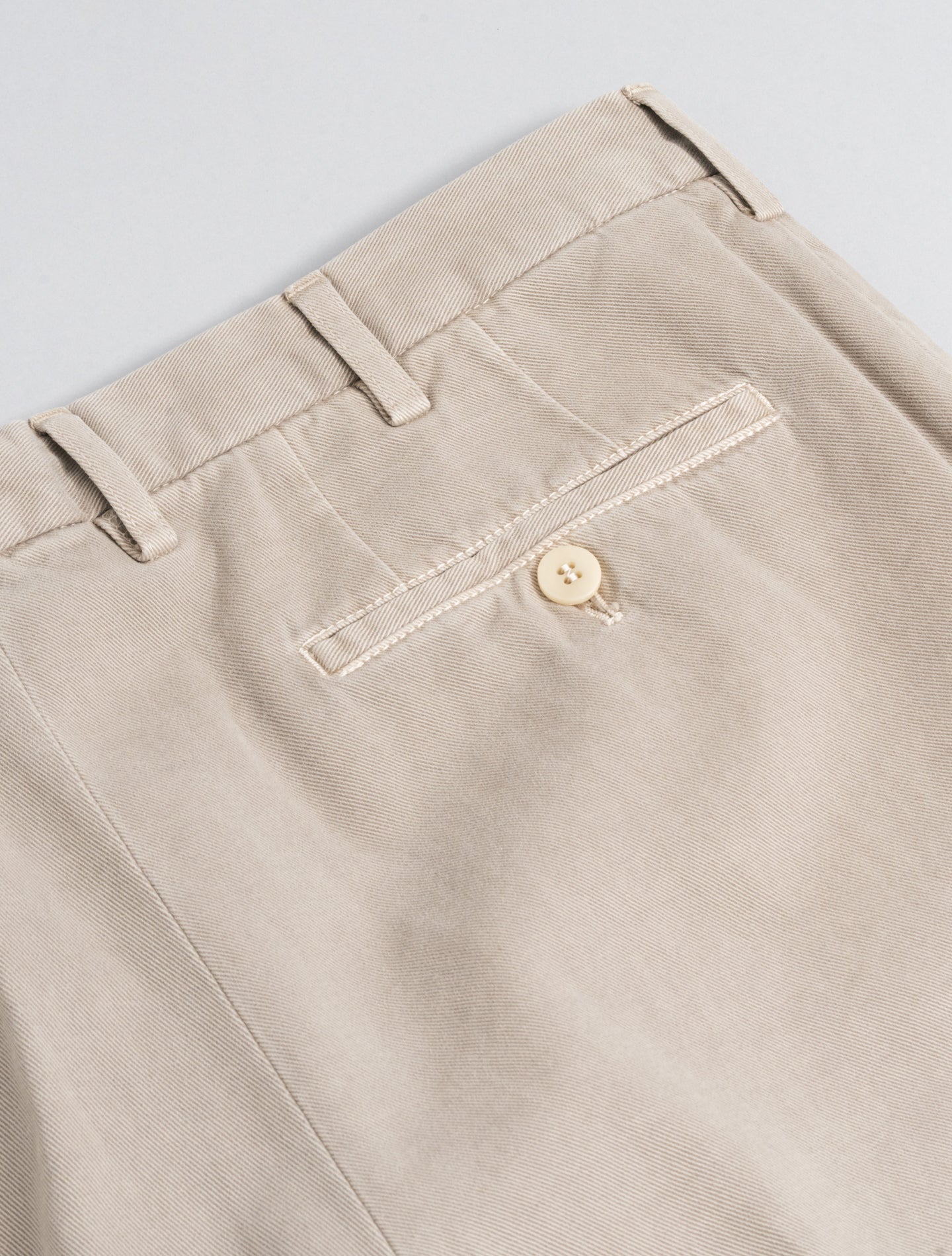 190 Cotton Cashmere Twill Trousers Greige