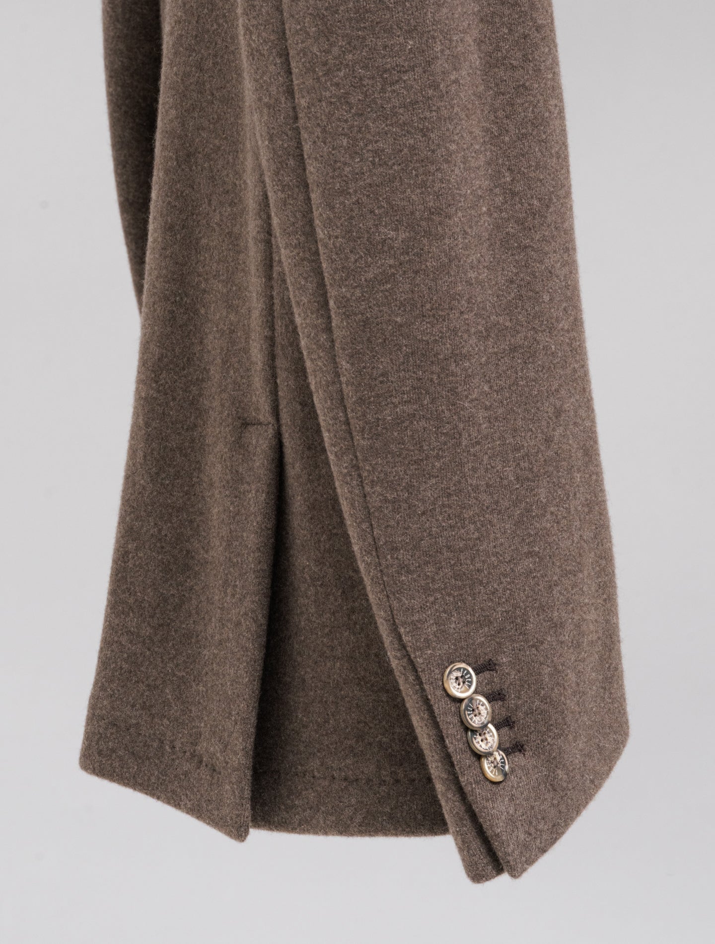 Damon Double Flanel Cashmere Jacket Brown