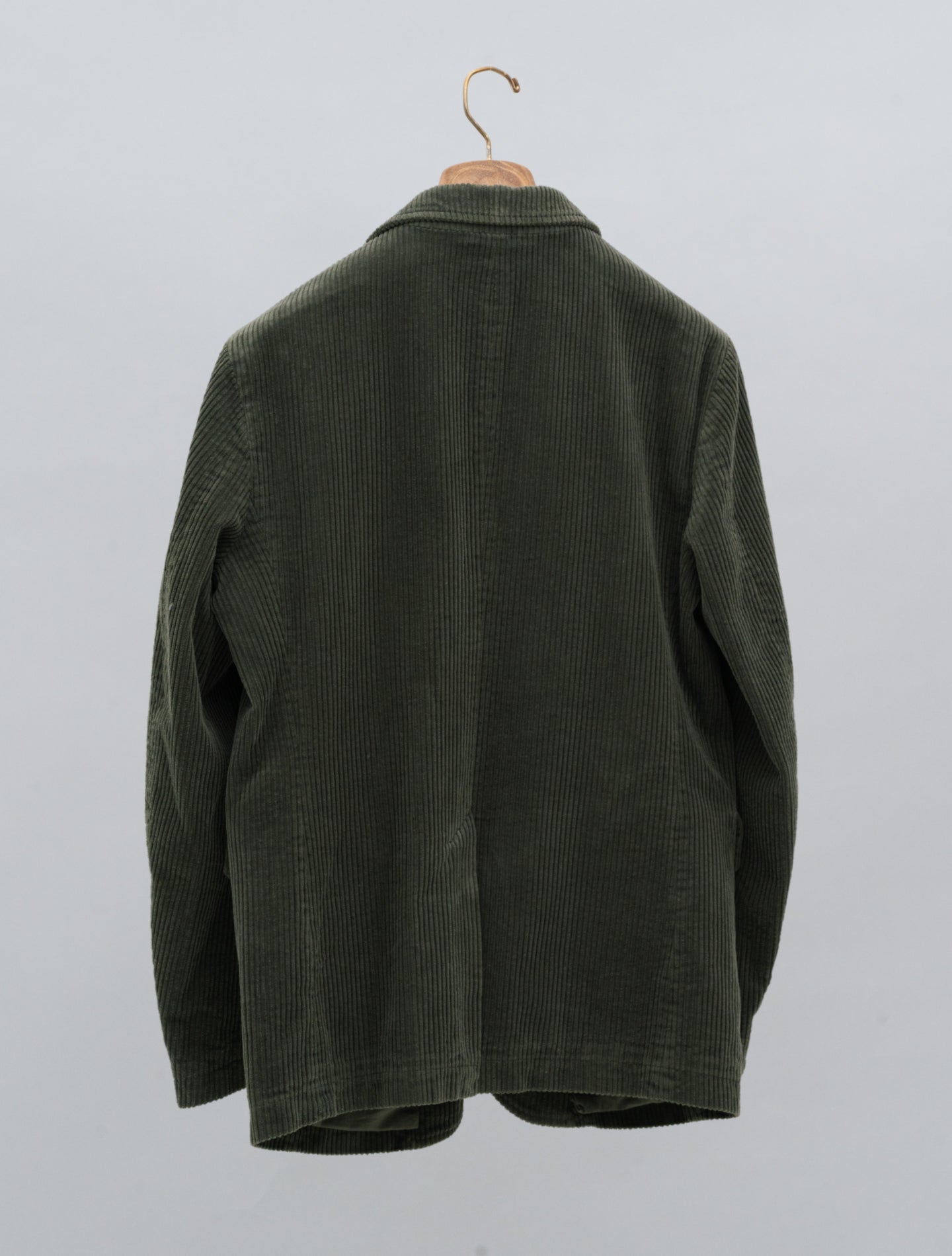 Single Breasted Corduroy Jacket Military