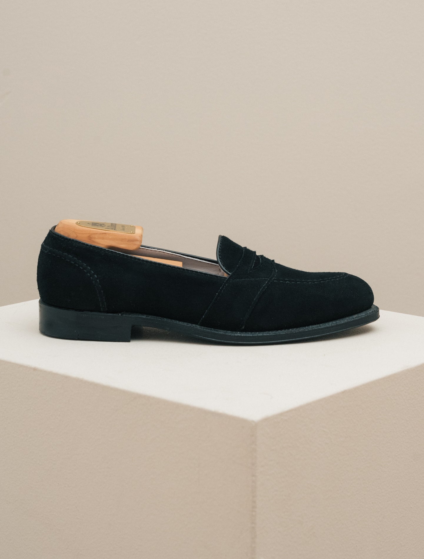 Limited Edition Suede Full Strap Loafer Black