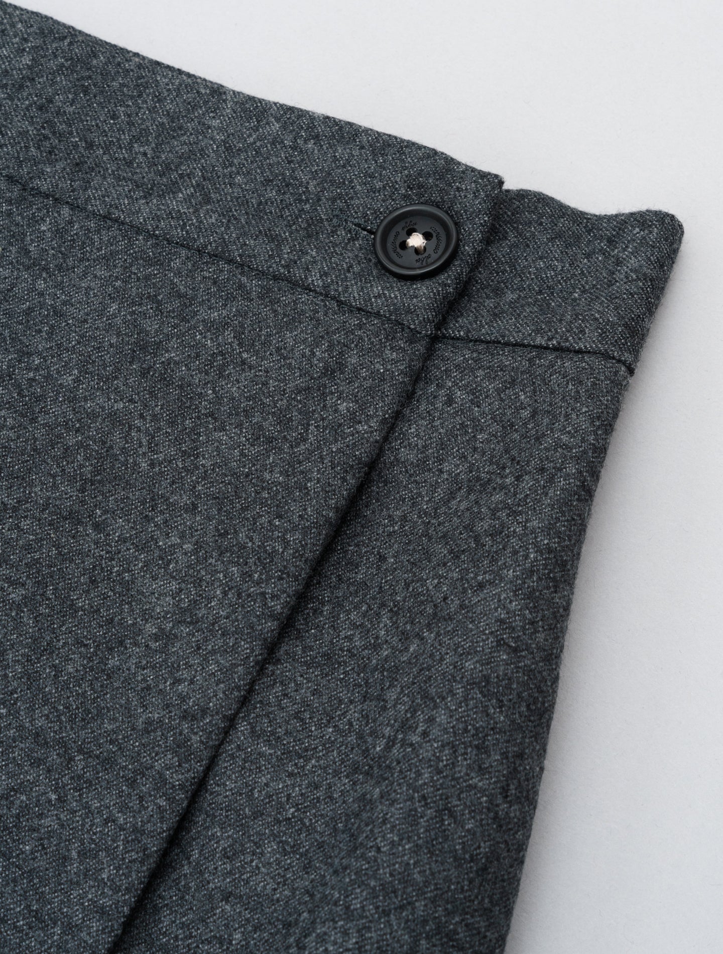 Vanessa Wool Wrap Skirt Dark Grey