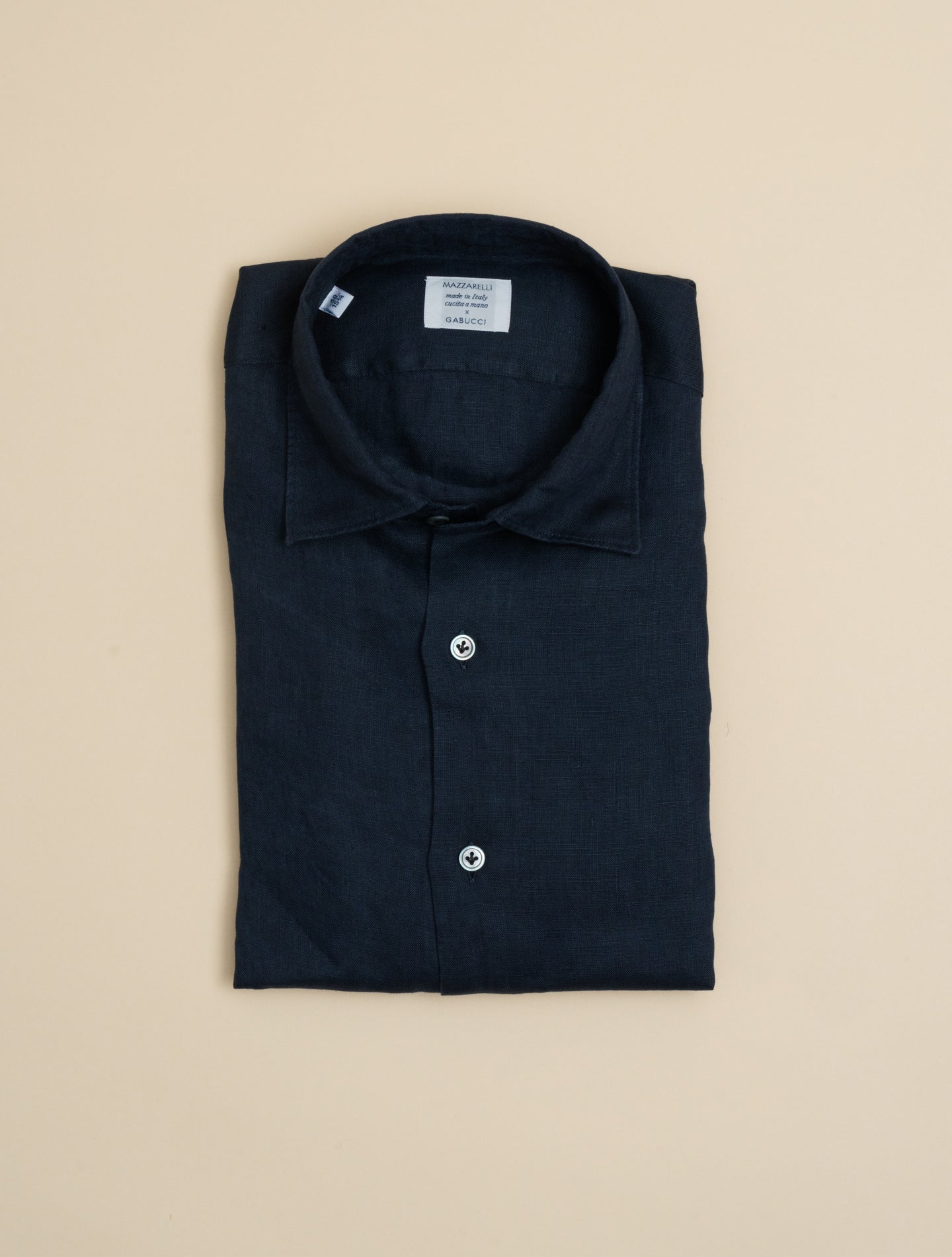 Linen Relaxed Fit Shirt Navy