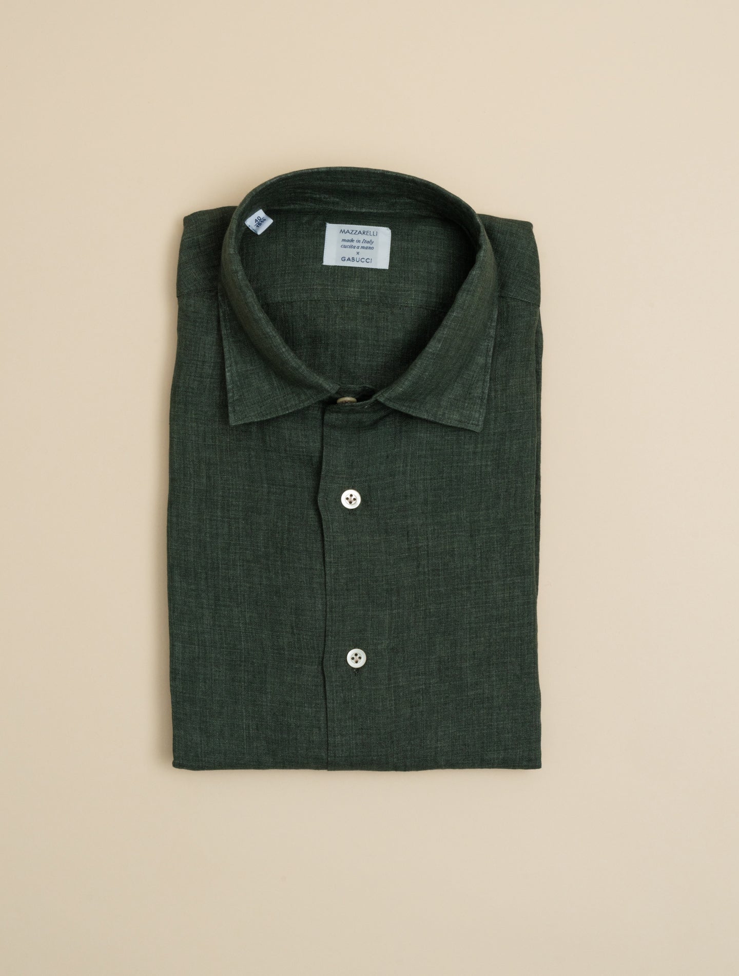 Linen Relaxed Fit Shirt Green