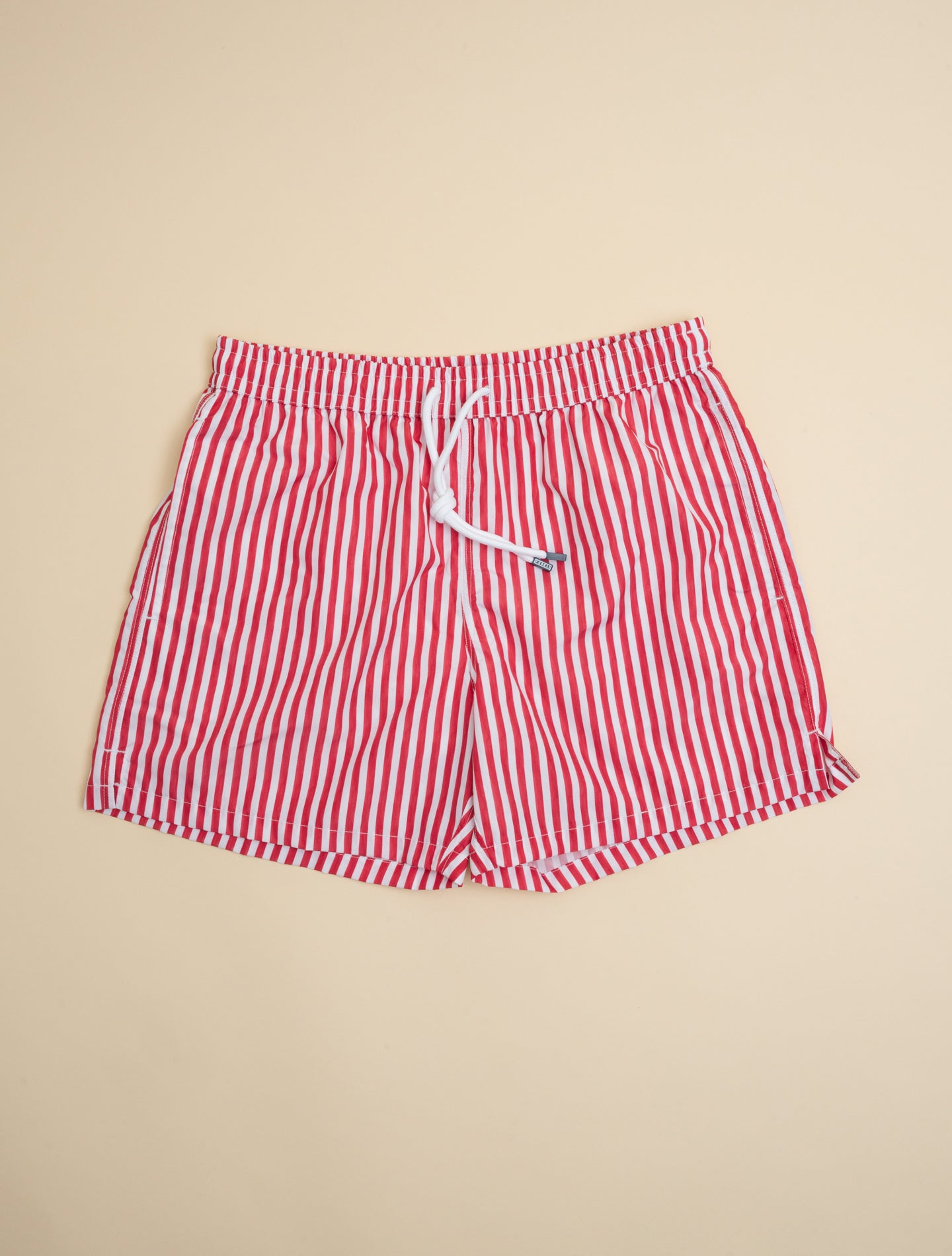 Swim Trunk Madeira Airstop Striped Swimtrunks Red