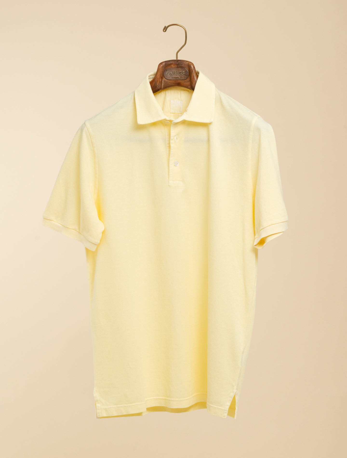 North Organic Cotton Pique Polo Shirt Light Yellow