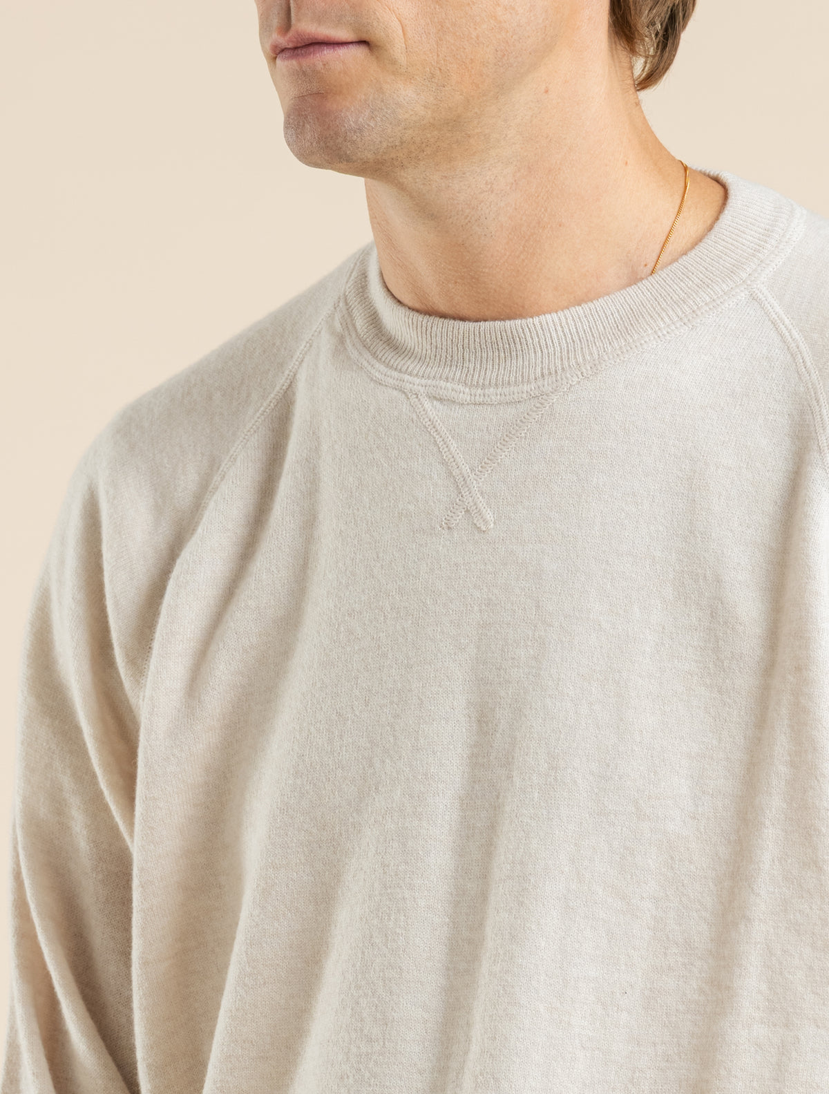 Geelong Crewneck Raglan Sweater Natural
