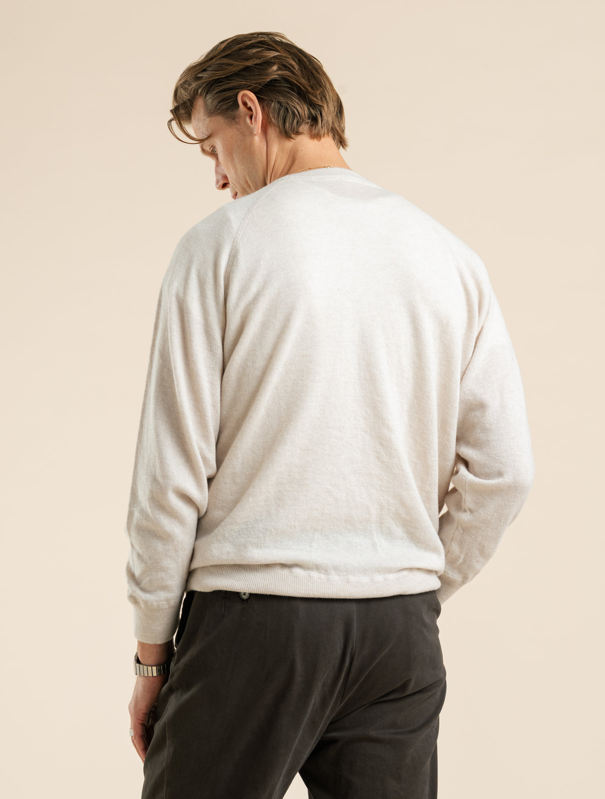Geelong Crewneck Raglan Sweater Natural