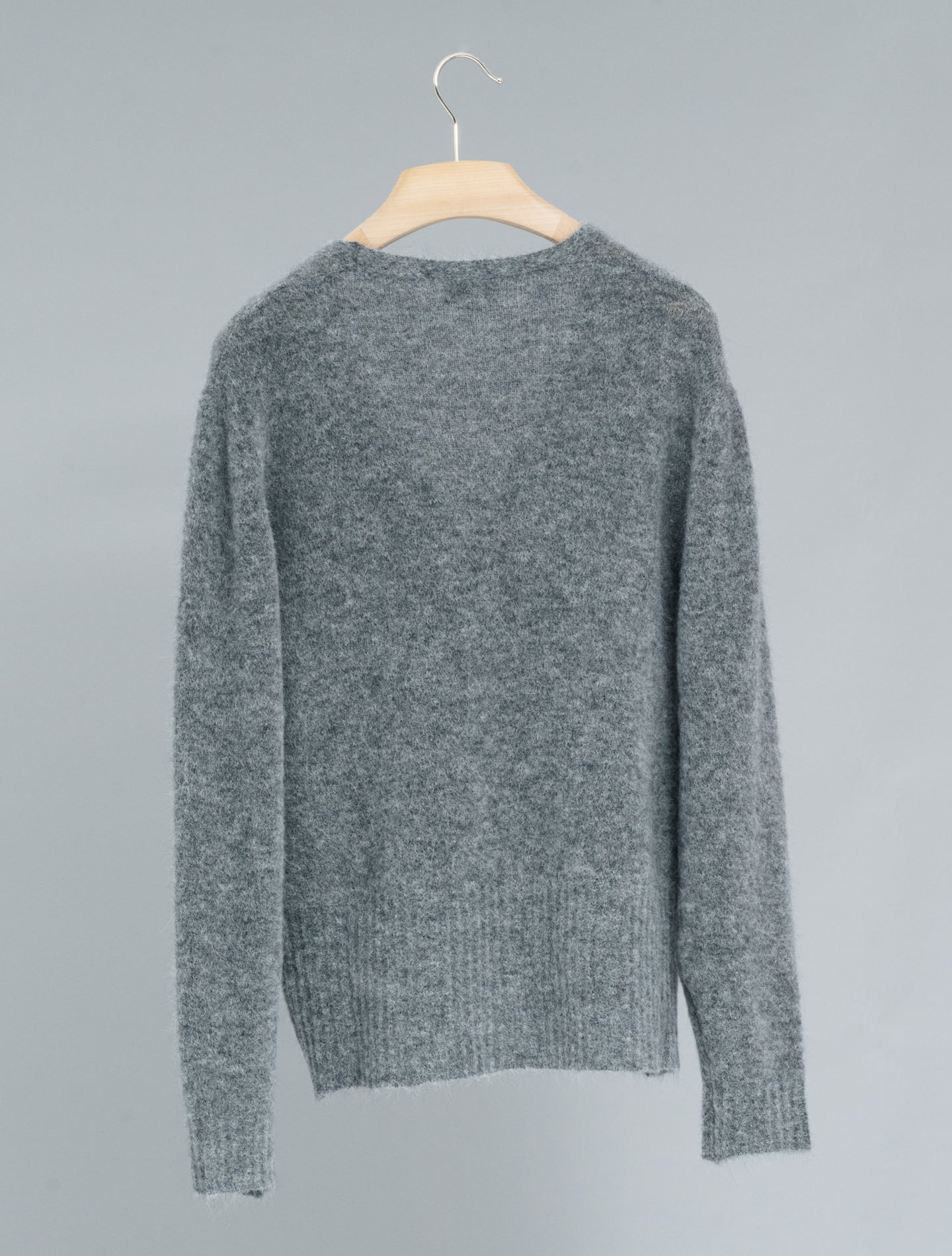 Alpaca Cardigan Grey Morgano Knitwear IT 40
