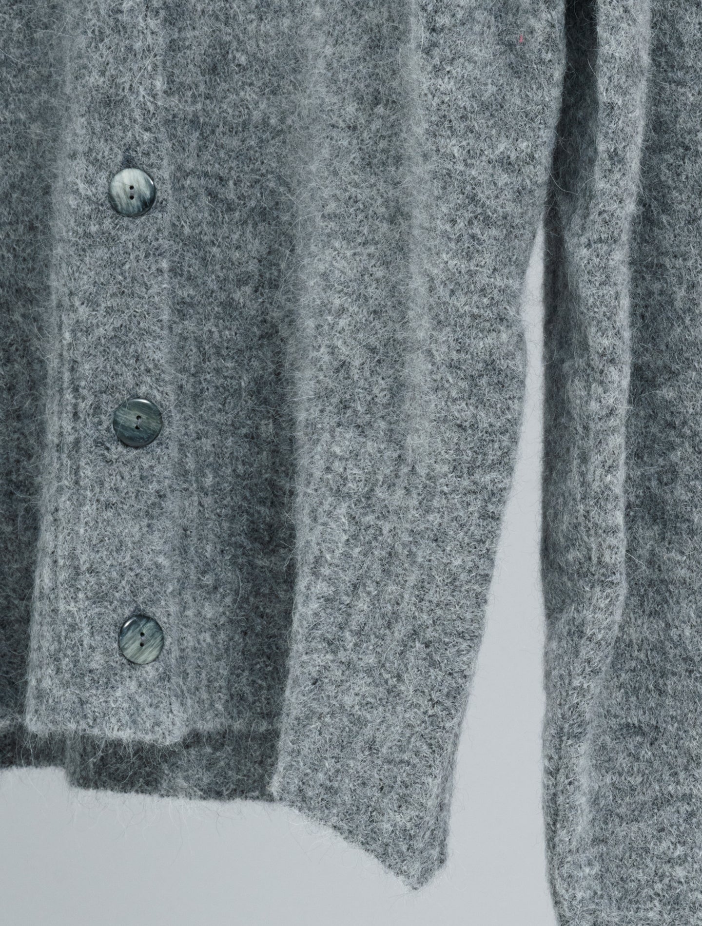 Alpaca Cardigan Grey Morgano Knitwear IT 40