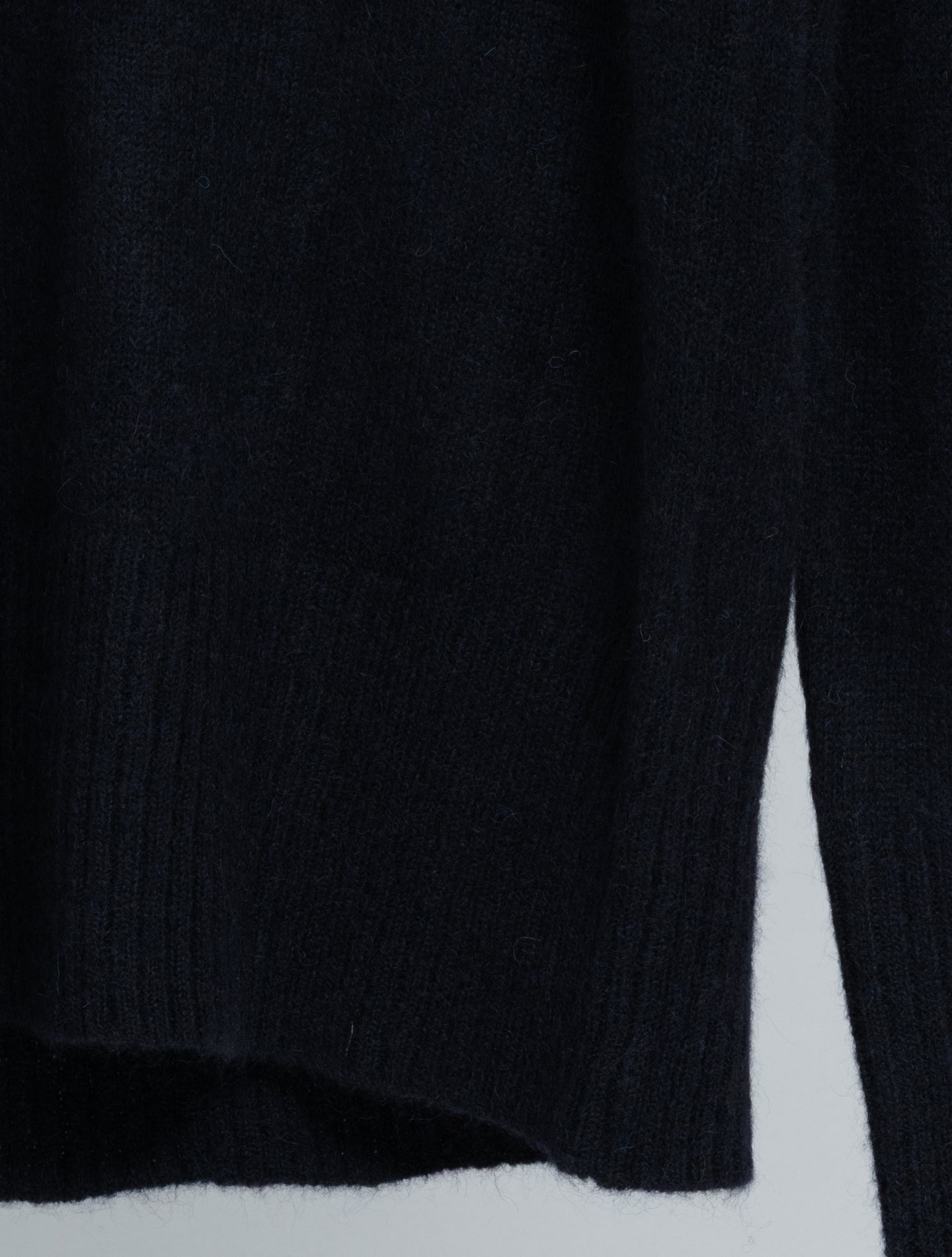 Alpaca High Neck Sweater Midnight Blue Morgano Knitwear IT 40