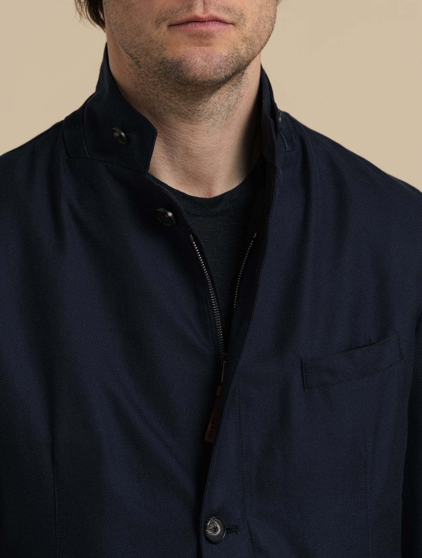 Amarone Loro piana Cashpima Jacket Navy Manto Outerwear 48