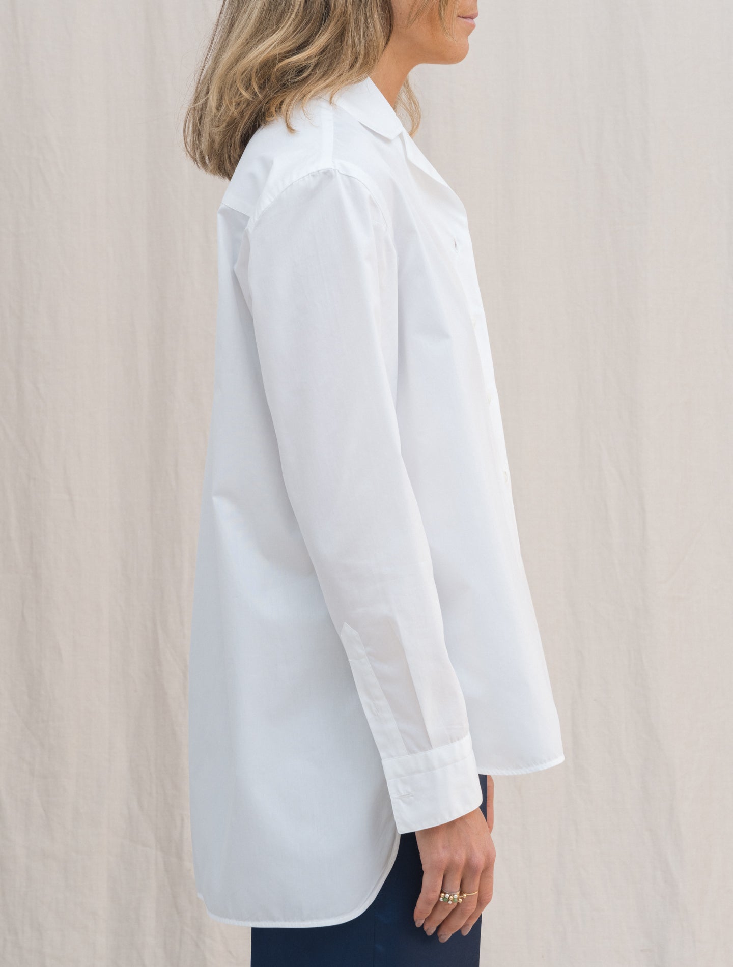 Antonella Cotton Shirt White Finamore Shirts IT 38