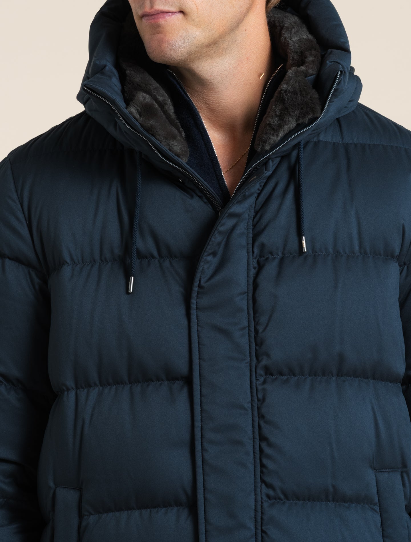 Arendelle Down Parka Navy Herno Outerwear 48