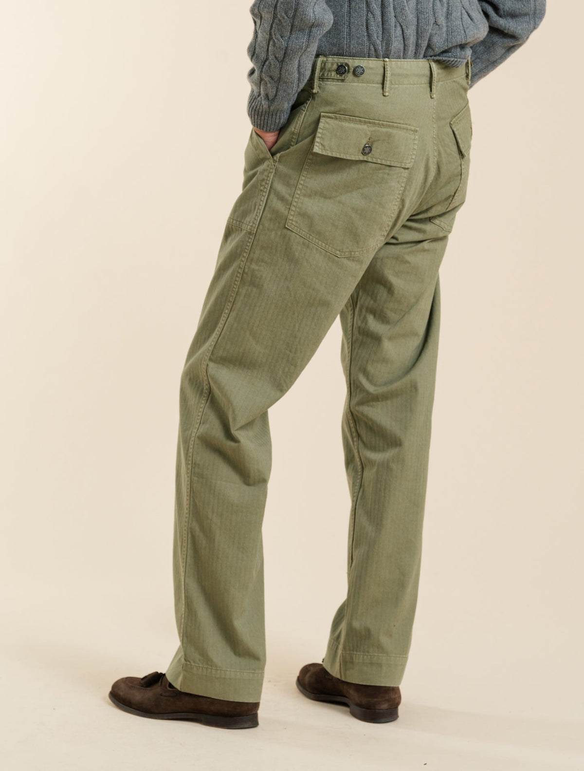 Army Utility Pants Brewster Green RRL Trousers 30/34