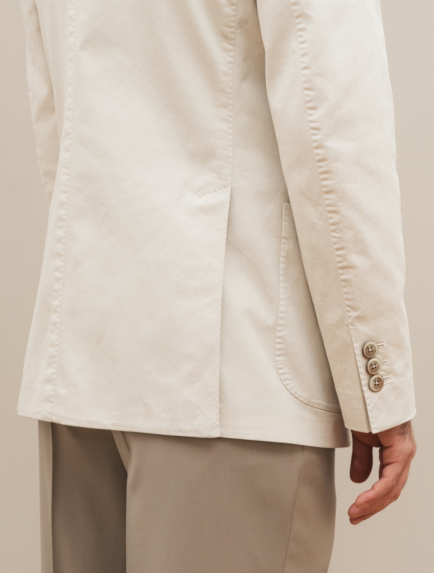 Art1 Single Breasted Cotton Jacket Beige Gigi Jackets 46