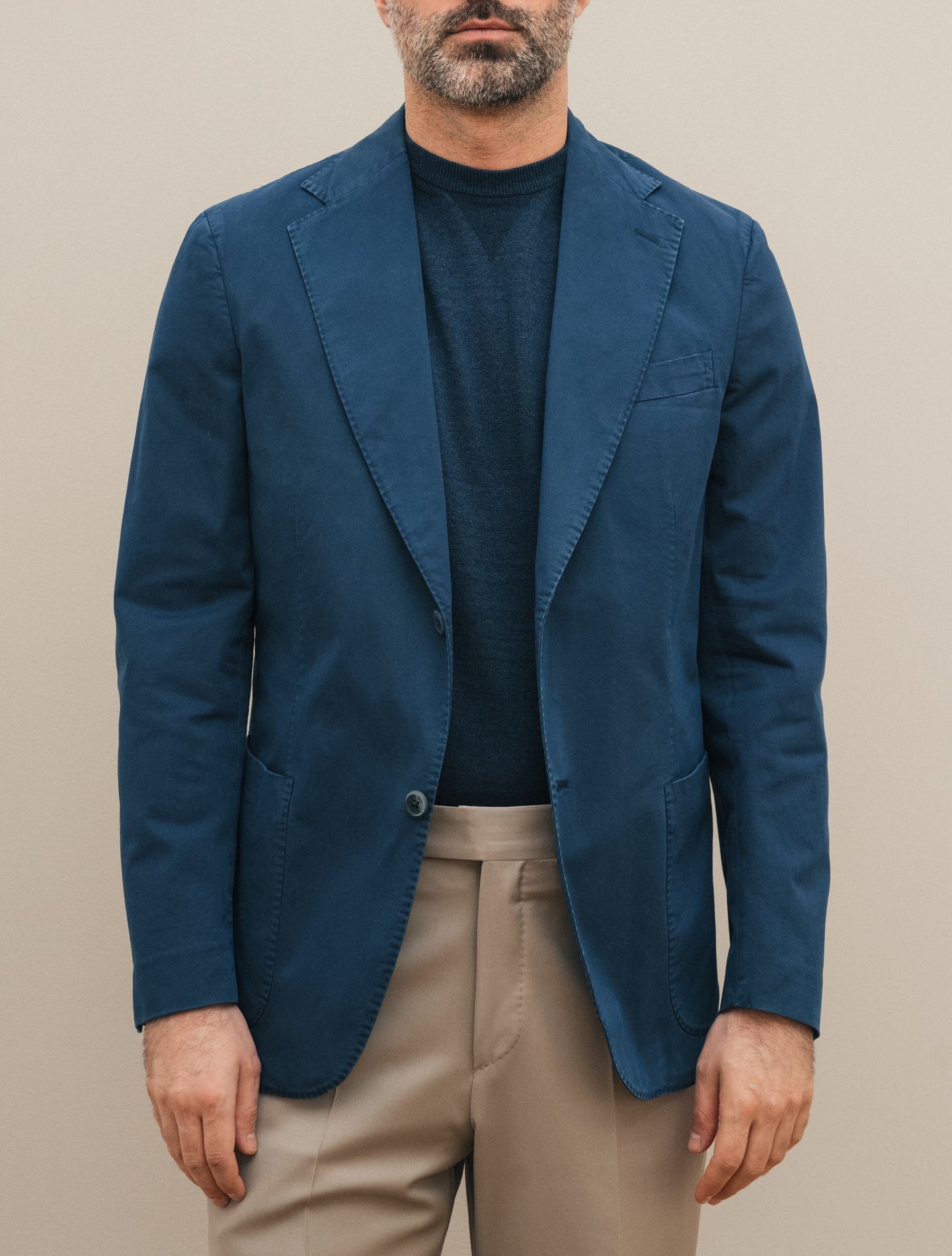 Art1 Single Breasted Cotton Jacket Navy Gigi Jackets 46